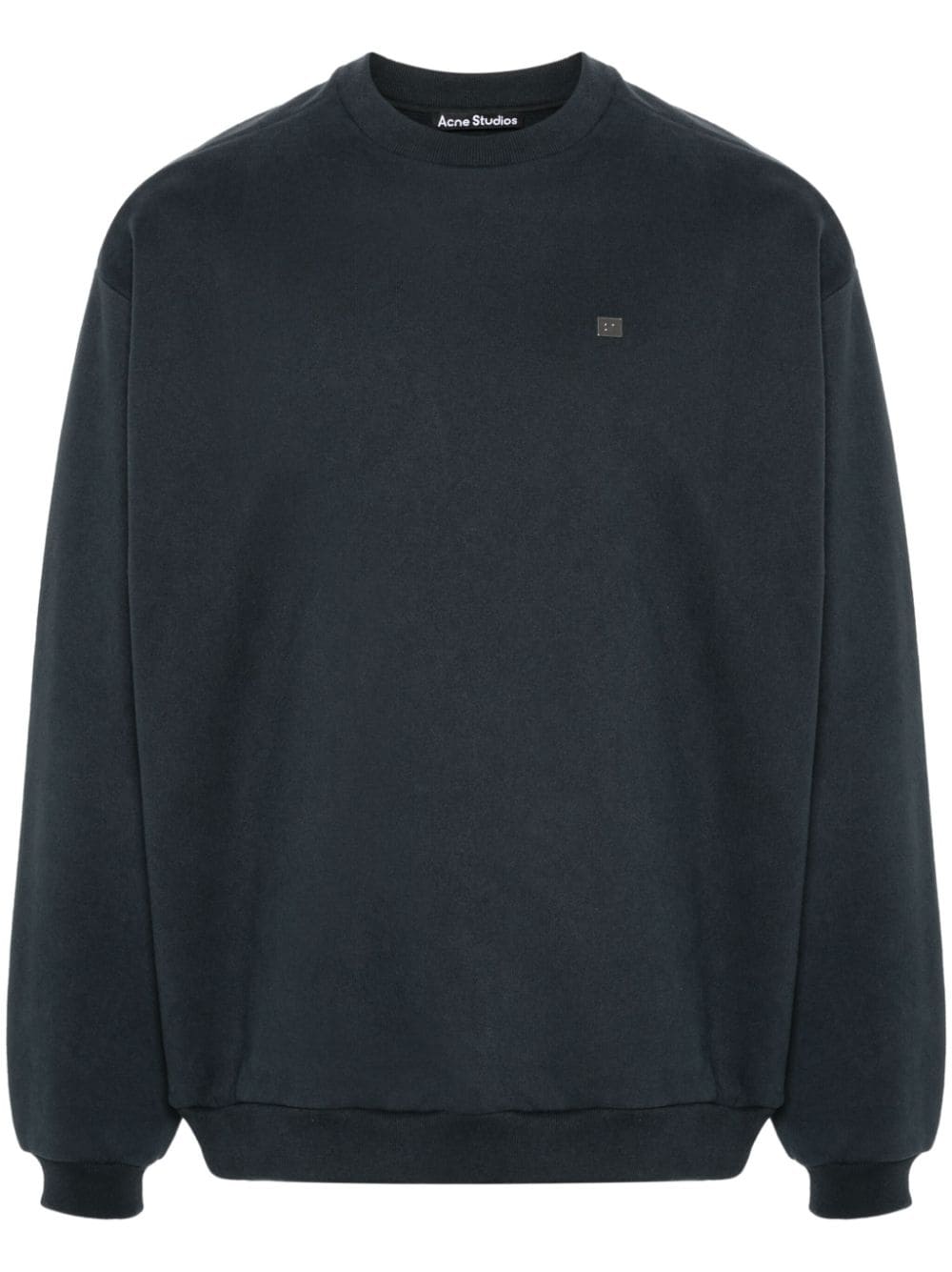 Acne Studios Face-patch cotton sweatshirt - Grey von Acne Studios