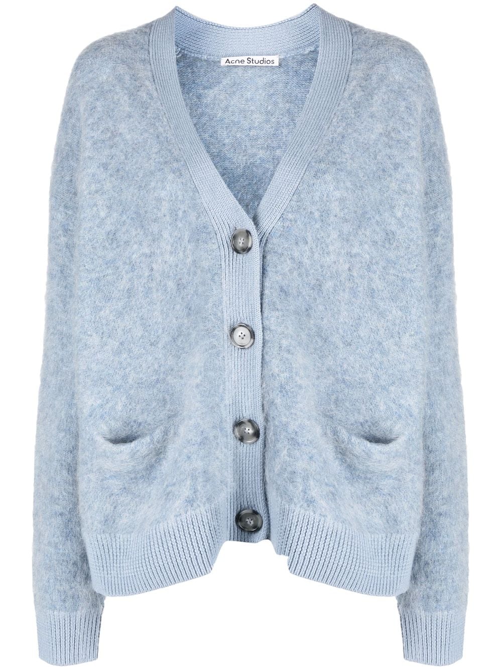 Acne Studios V-neck felted wool cardigan - Blue von Acne Studios