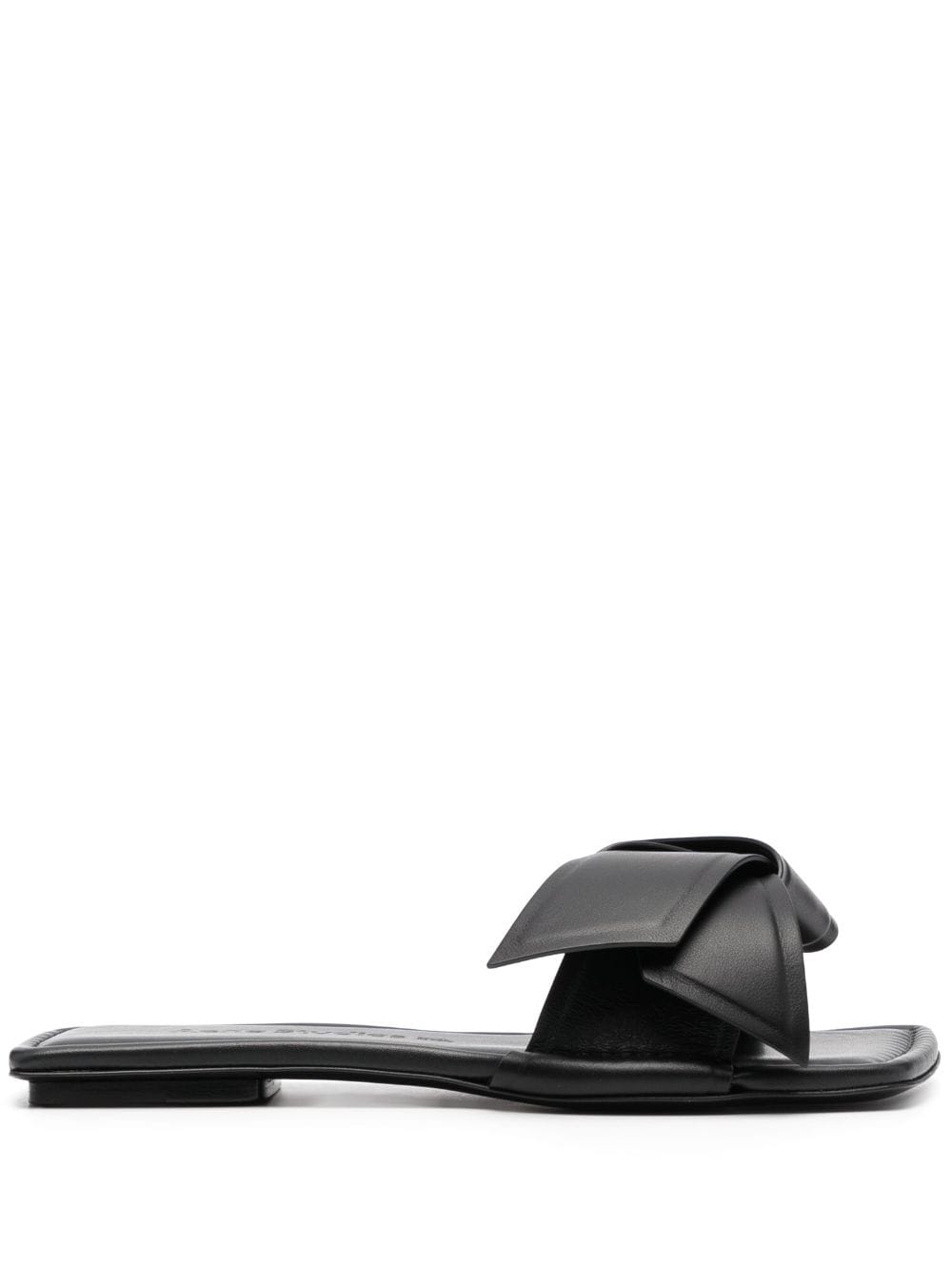 Acne Studios bow-detailing leather slides - Black von Acne Studios