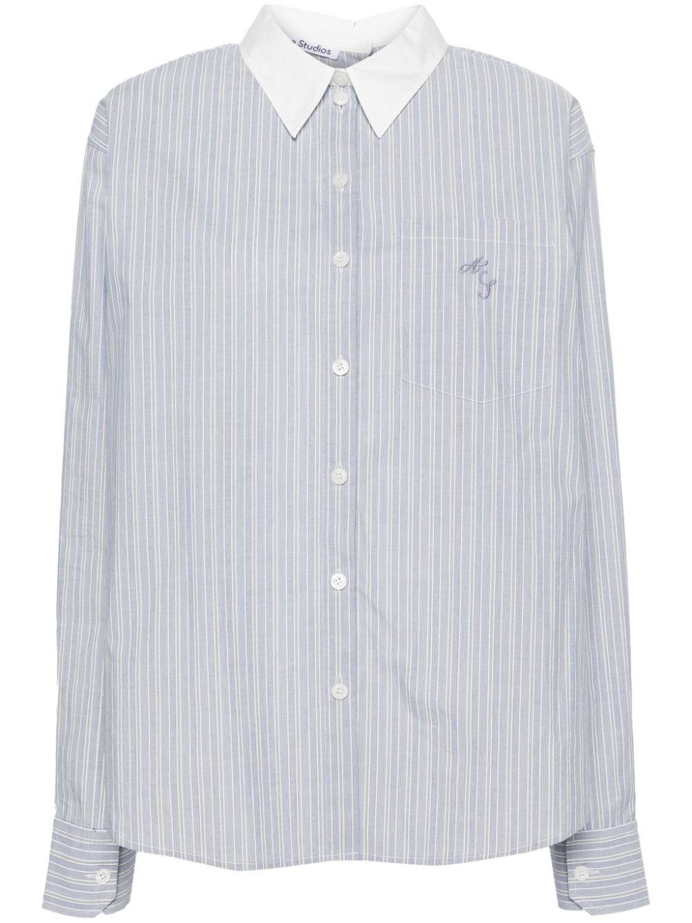 Acne Studios contrasting-collar shirt - Blue von Acne Studios