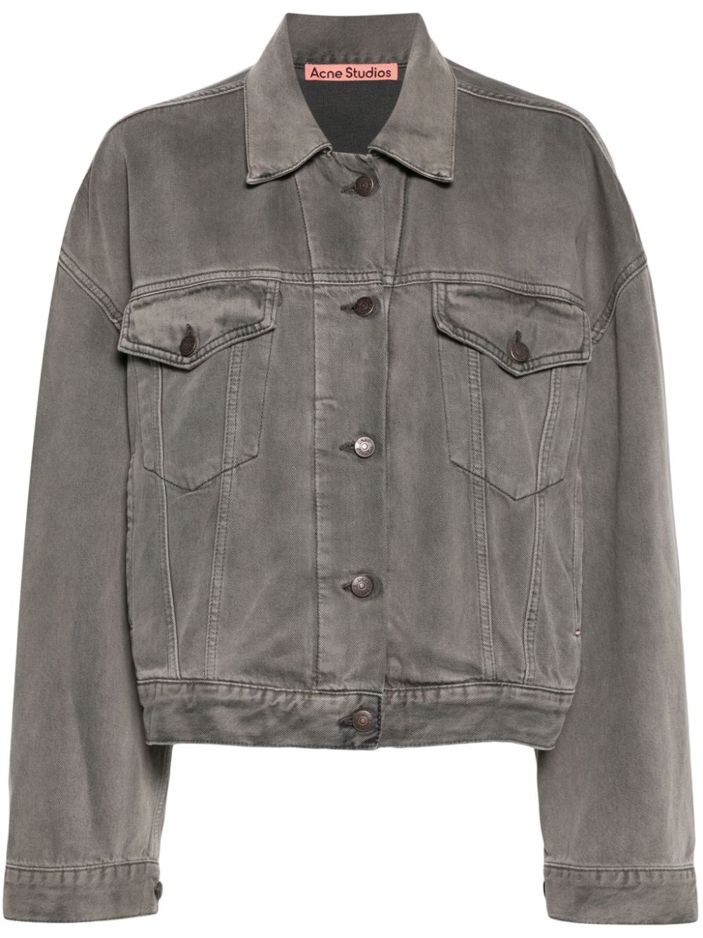 Acne Studios cropped denim jacket - Grey von Acne Studios