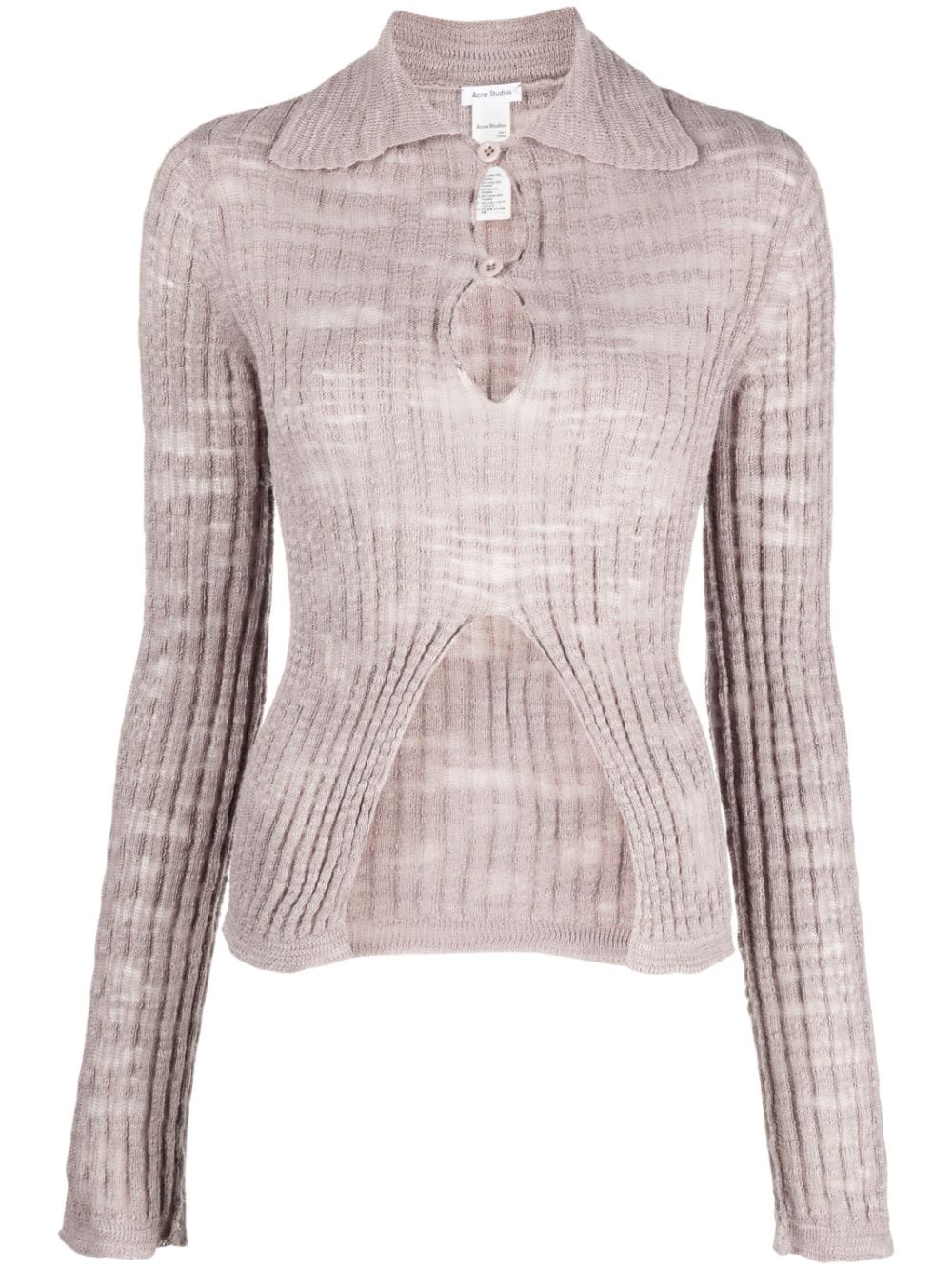 Acne Studios cut-ou knitted top - Pink von Acne Studios