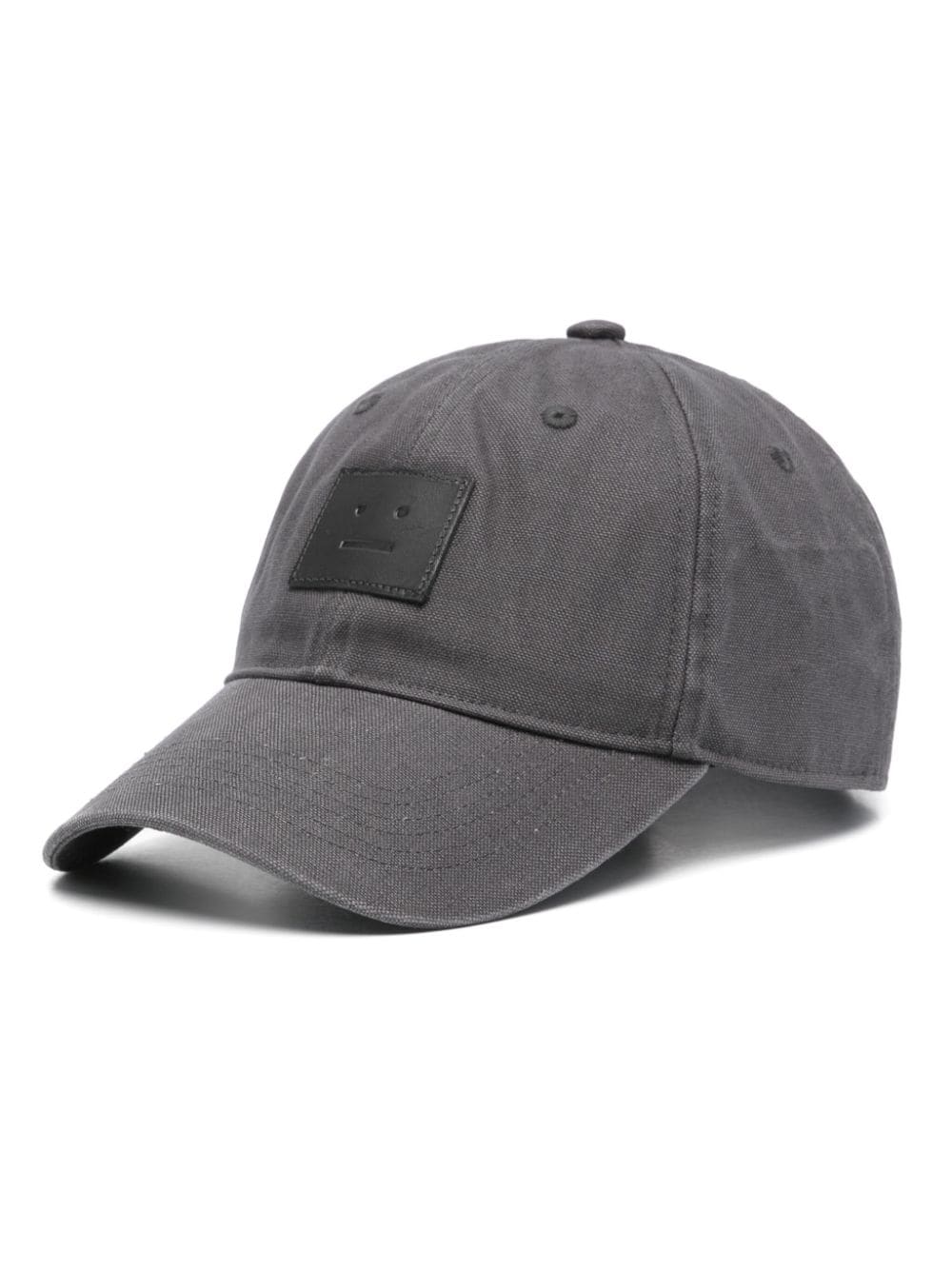 Acne Studios face-patch cotton hat - Grey von Acne Studios