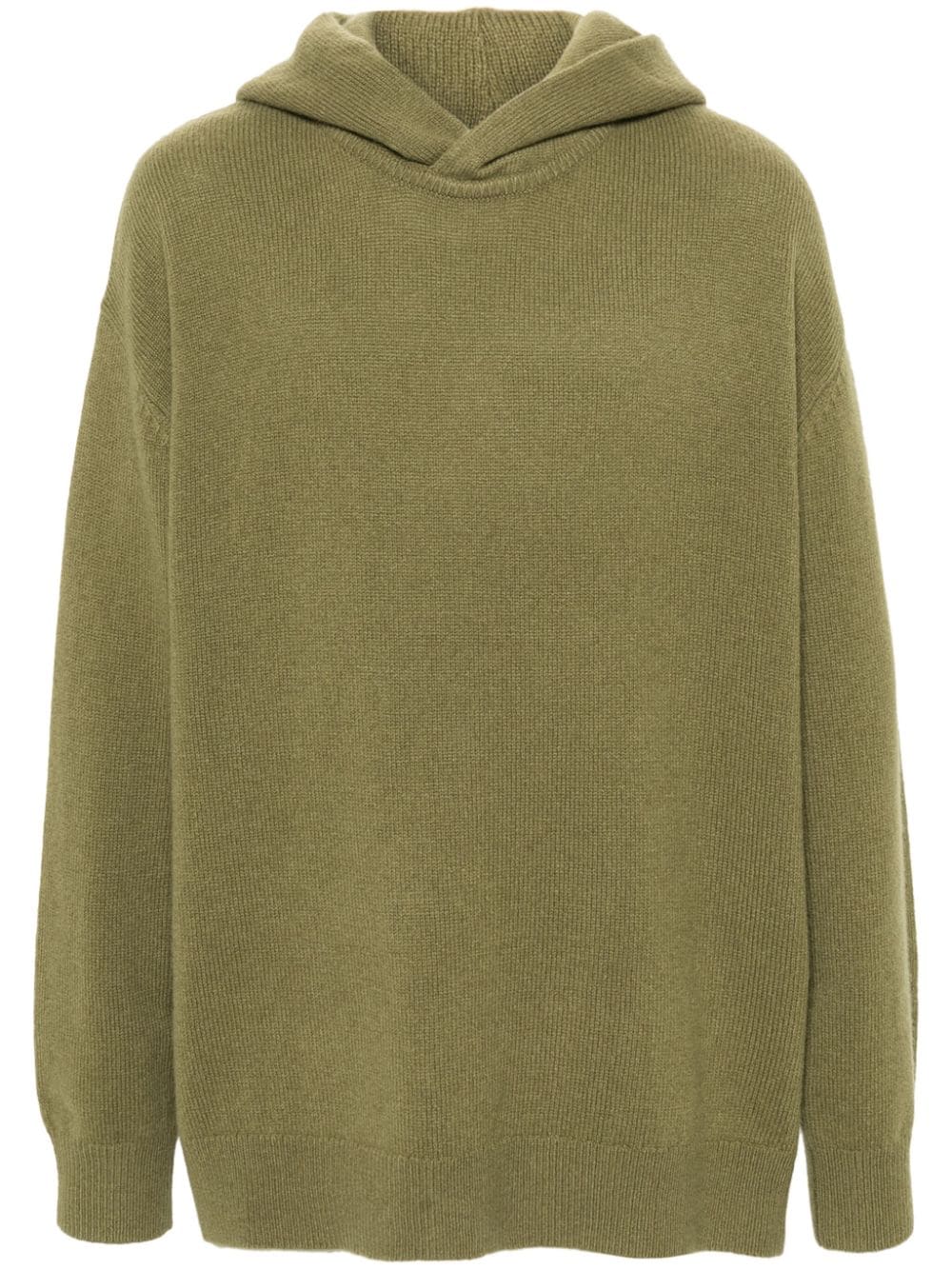 Acne Studios fine-knit brushed hoodie - Green von Acne Studios