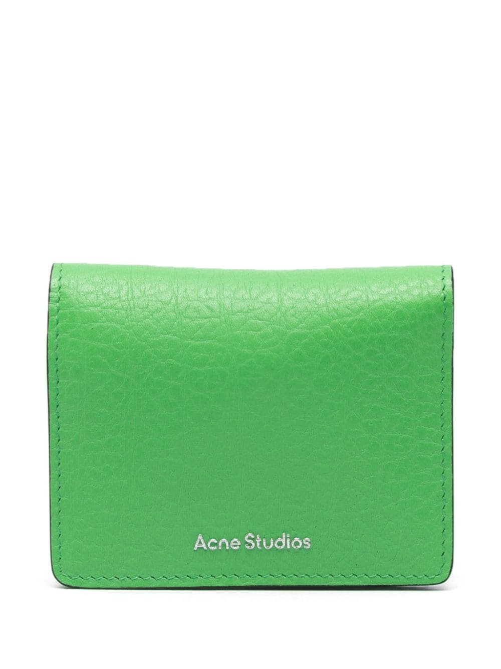 Acne Studios folded leather wallet - Green von Acne Studios