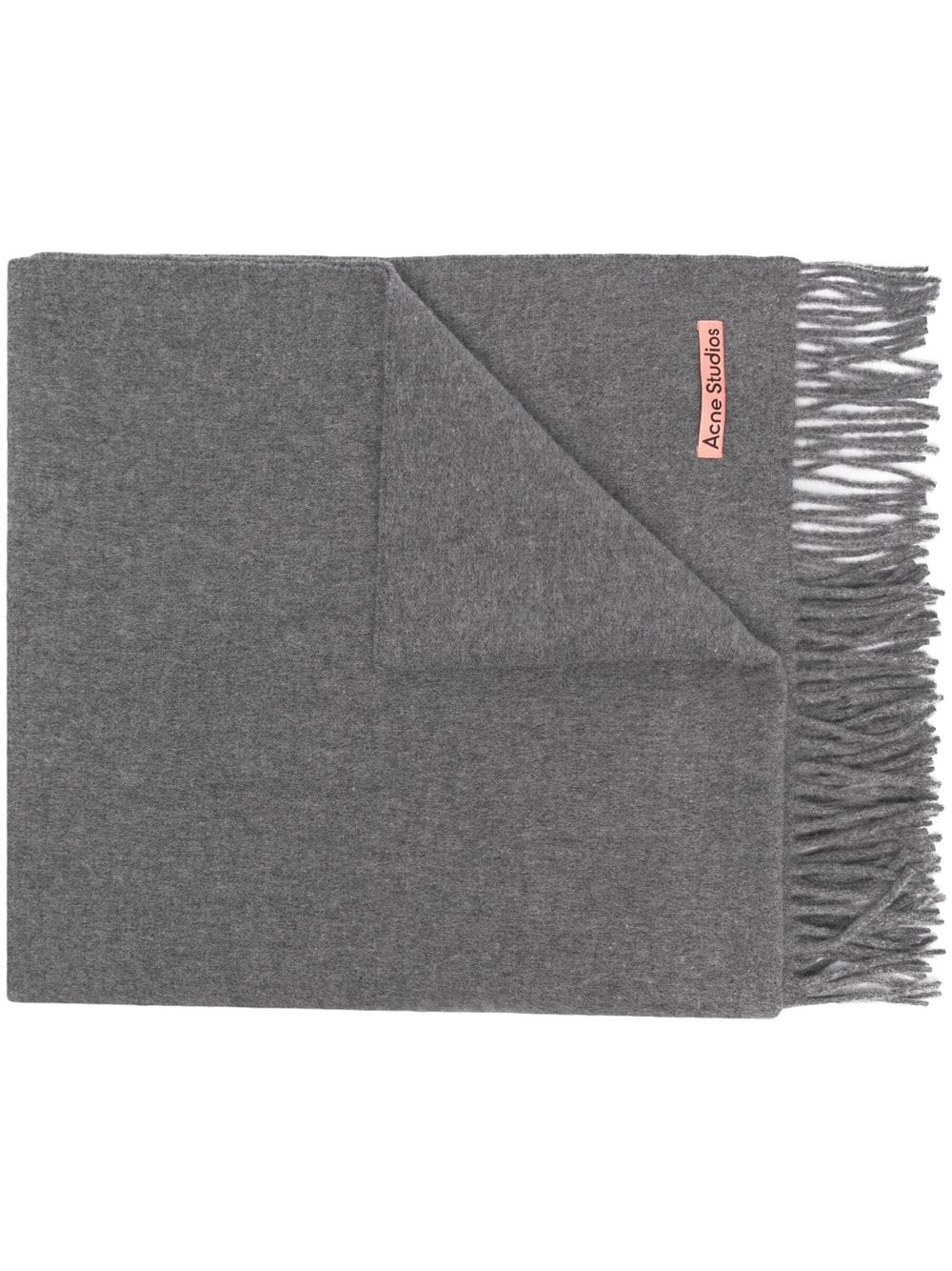 Acne Studios fringed wool scarf - Grey von Acne Studios