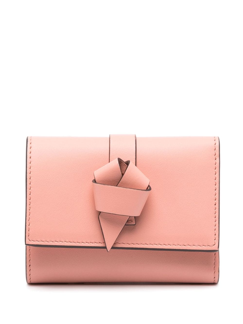 Acne Studios knot-detail leather wallet - Pink von Acne Studios
