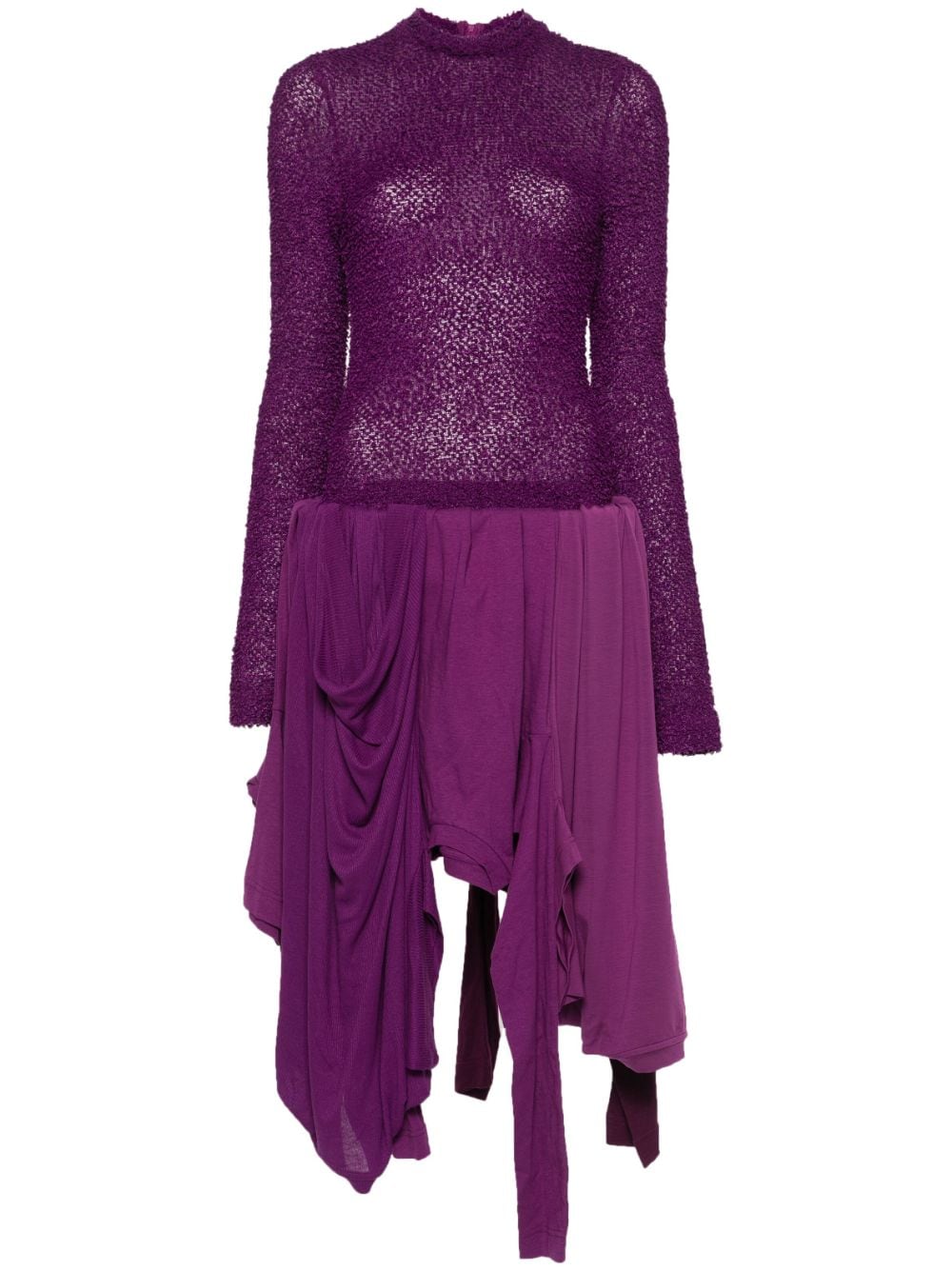 Acne Studios layered asymmetric dress - Purple von Acne Studios