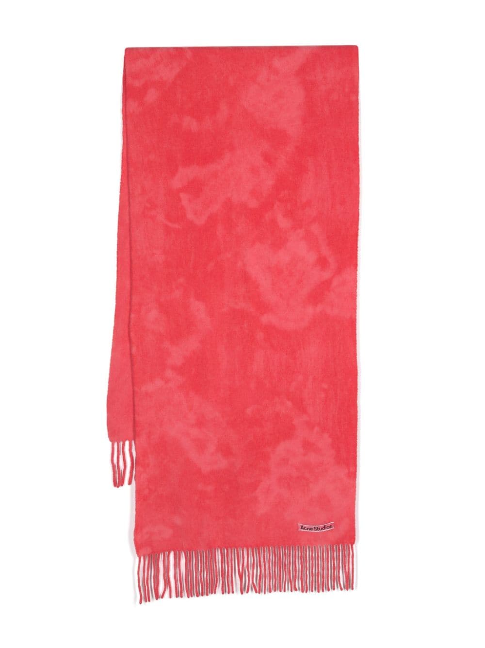 Acne Studios logo-appliqué wool scarf - Pink von Acne Studios