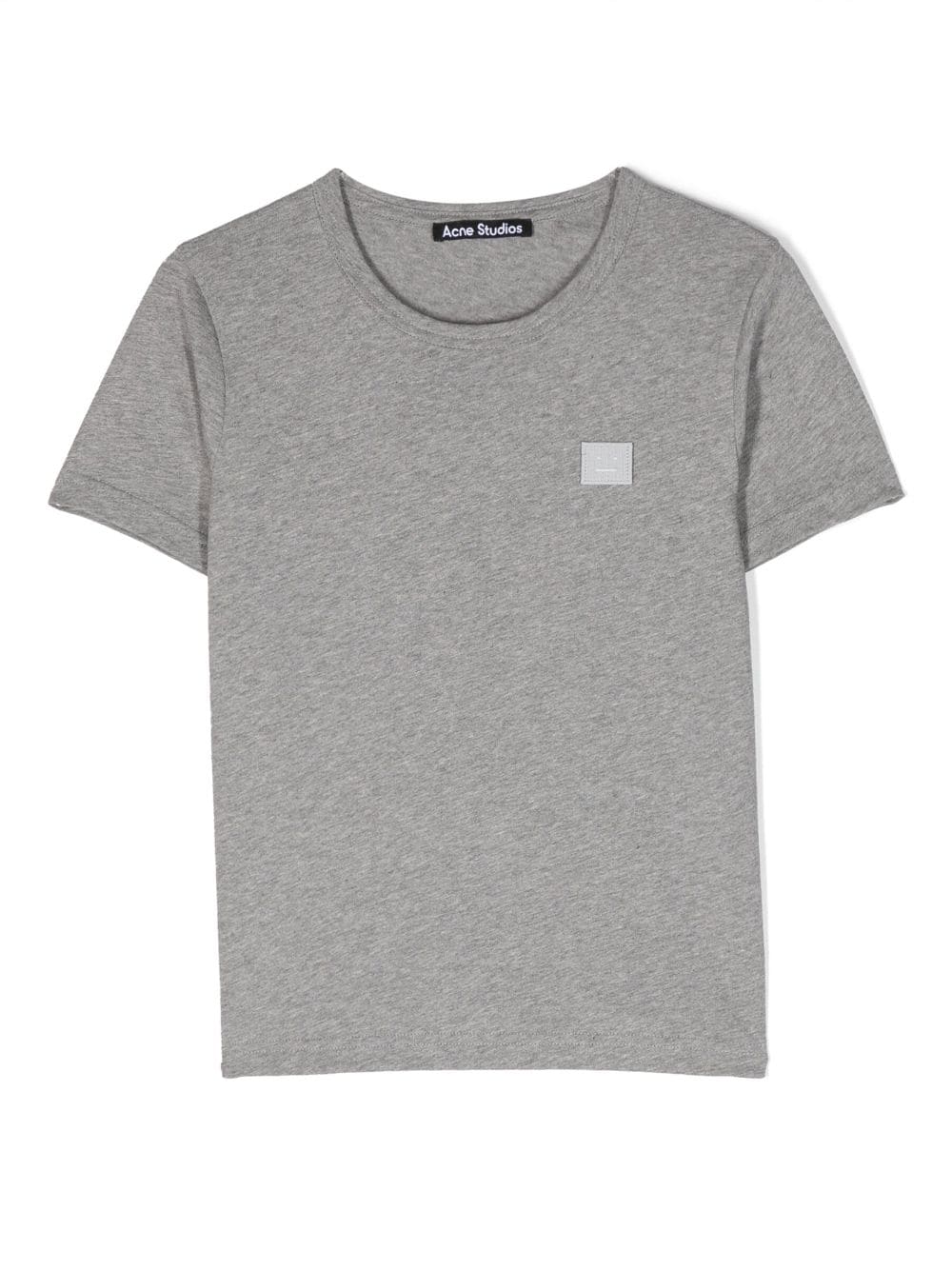 Acne Studios logo-patch cotton T-shirt - Grey von Acne Studios