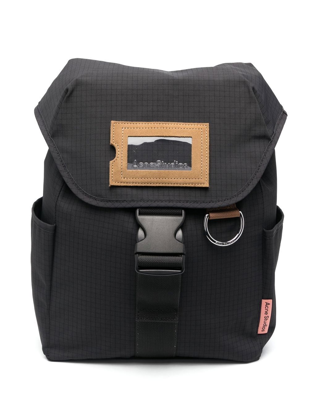 Acne Studios logo-patch ripstop backpack - Black von Acne Studios