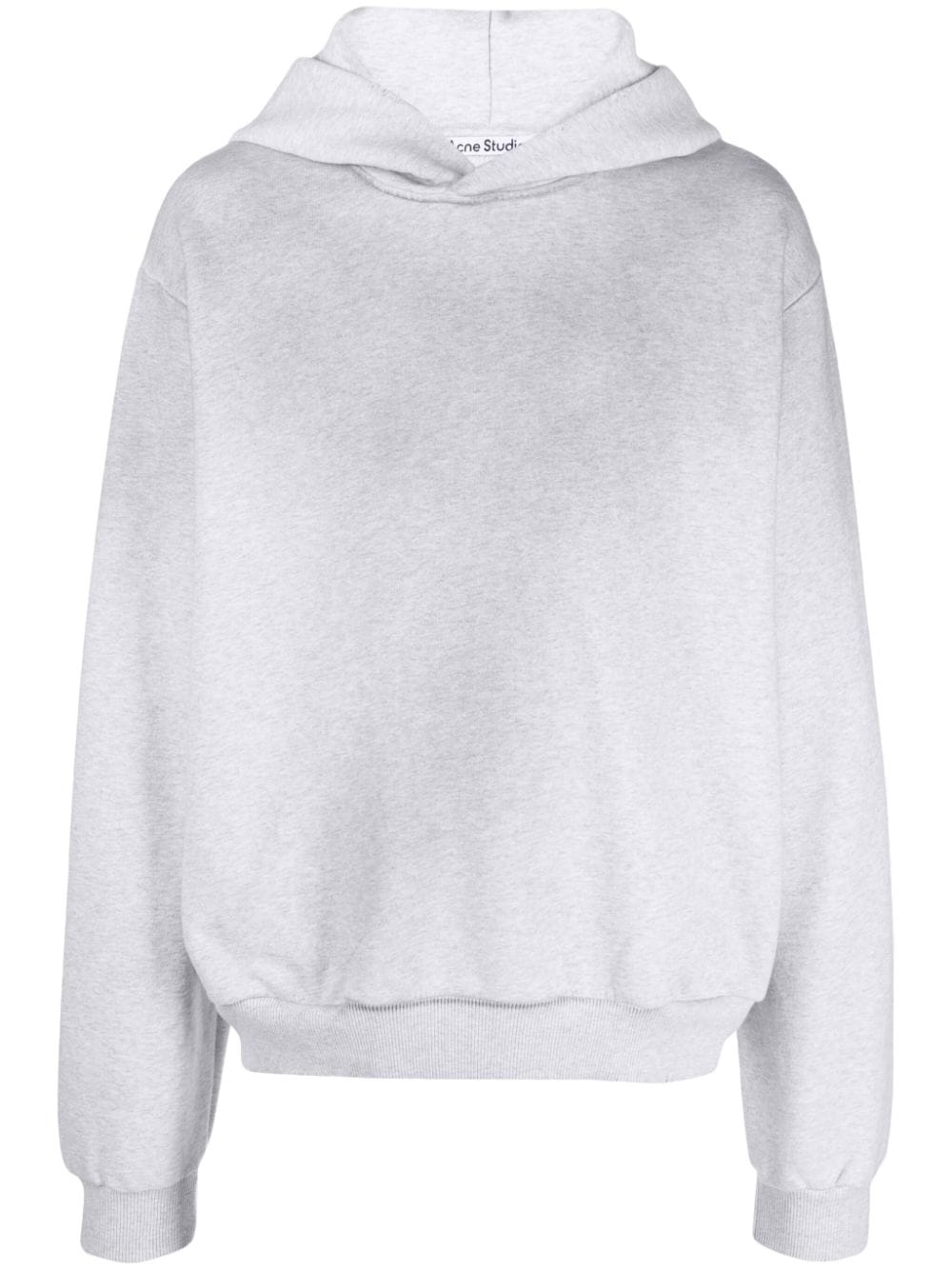 Acne Studios logo-print cotton-blend hoodie - Grey von Acne Studios