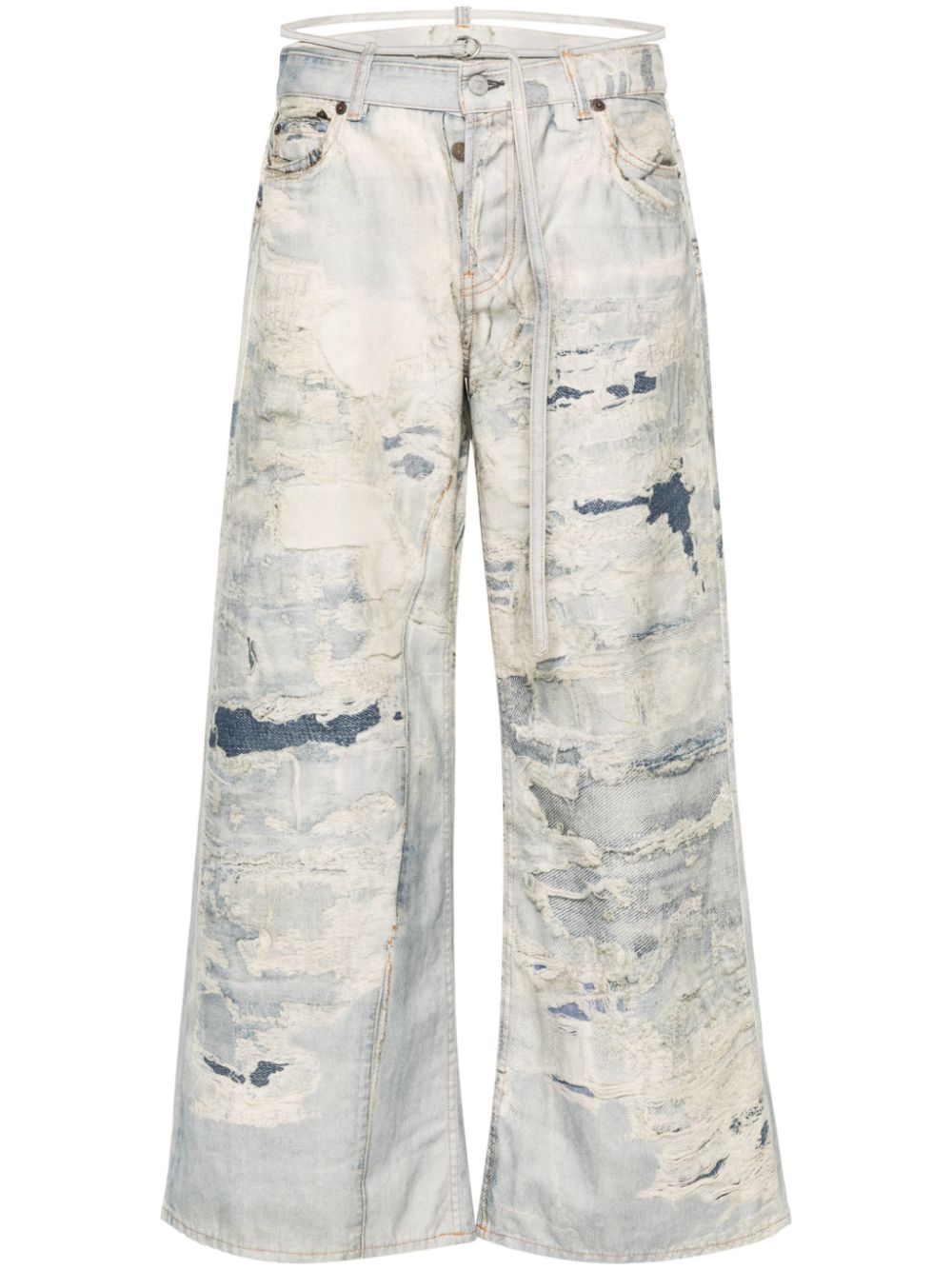 Acne Studios low-waist flared trousers - Blue von Acne Studios