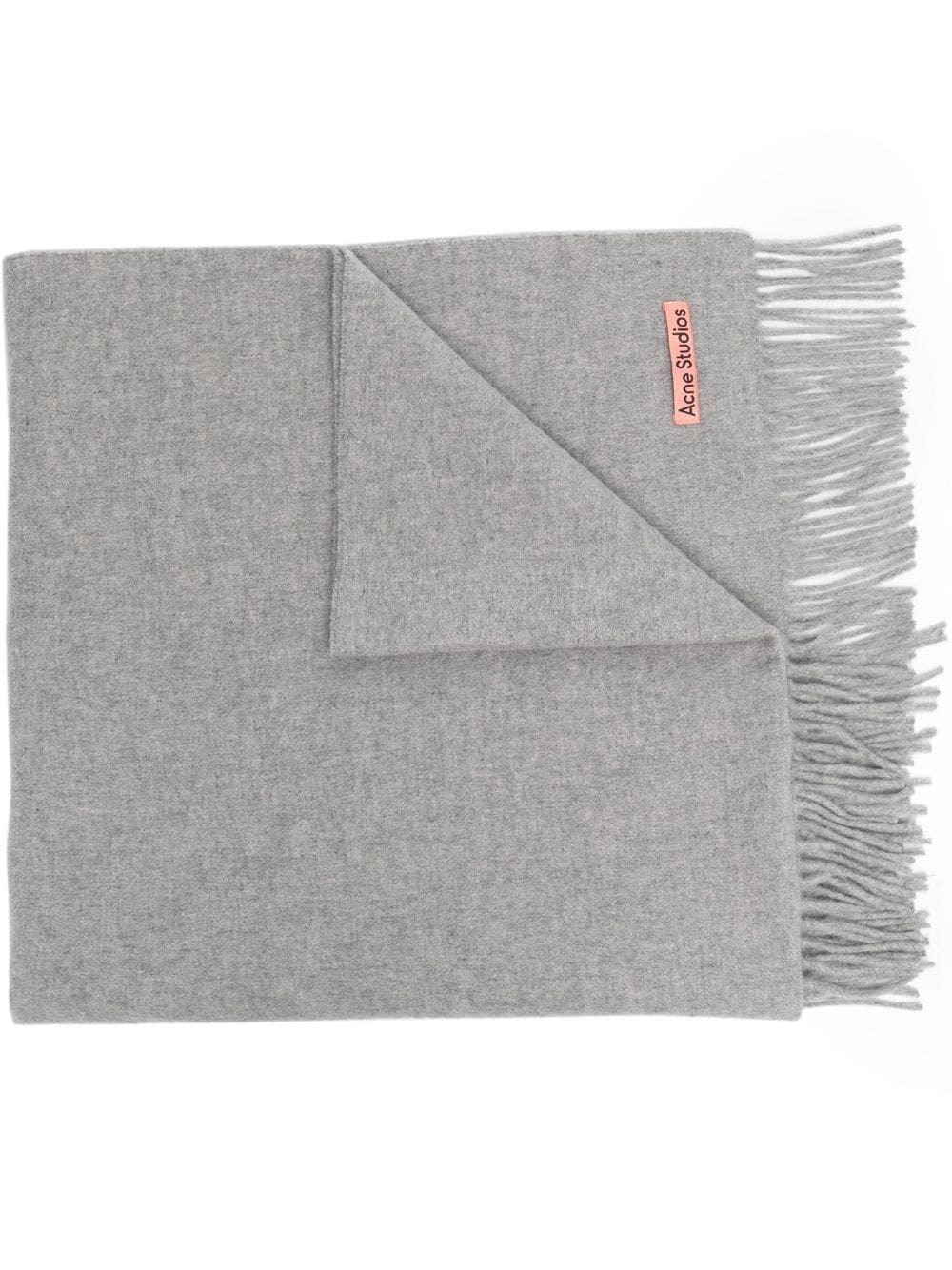Acne Studios oversize fringe wool scarf - Grey von Acne Studios