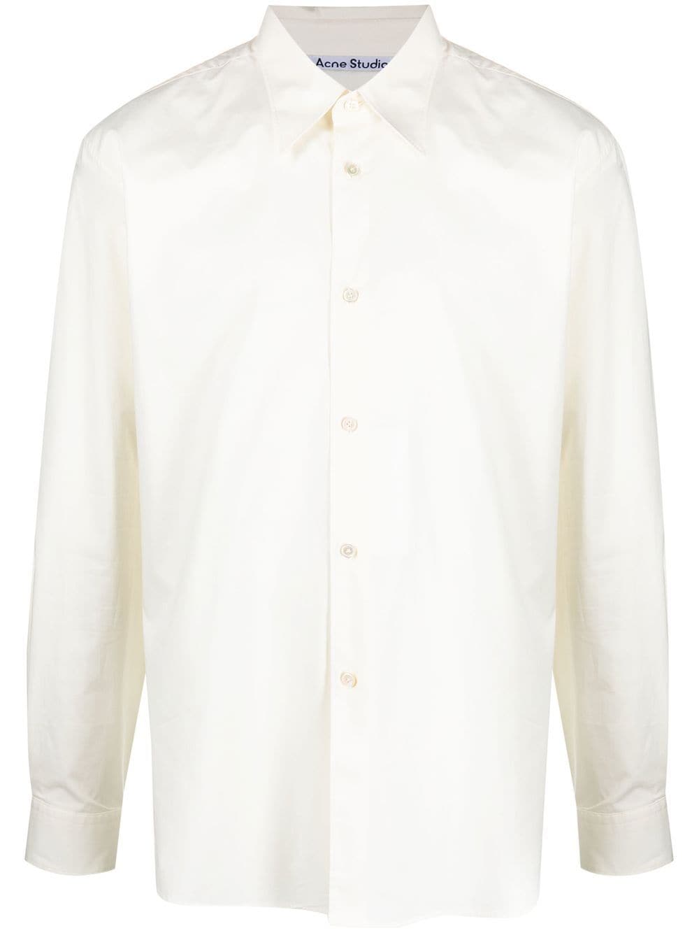 Acne Studios point-collar stretch-cotton shirt - White von Acne Studios