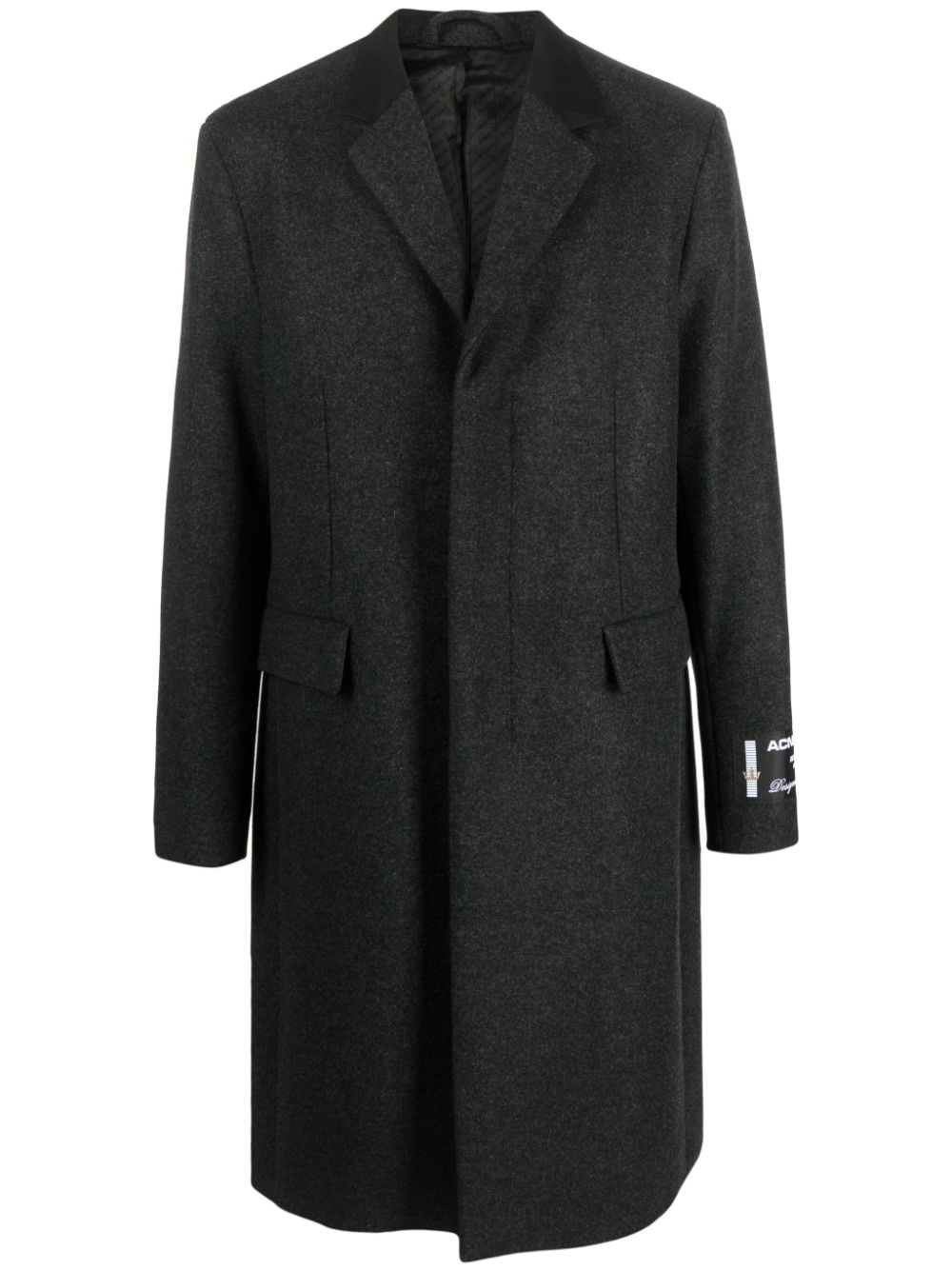 Acne Studios single-breasted tailored coat - Grey von Acne Studios