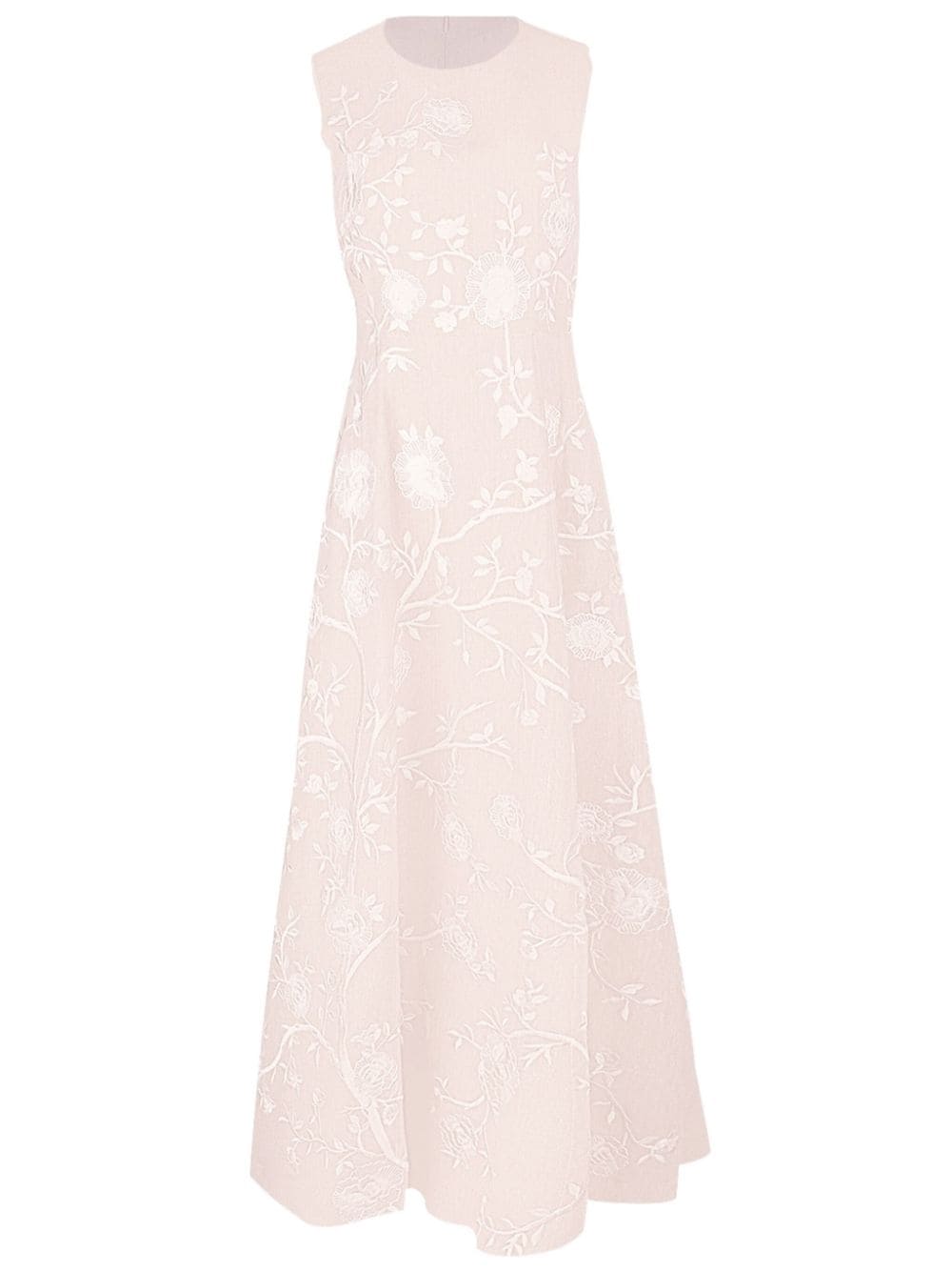 Adam Lippes Eloise floral-embroidered dress - Neutrals von Adam Lippes