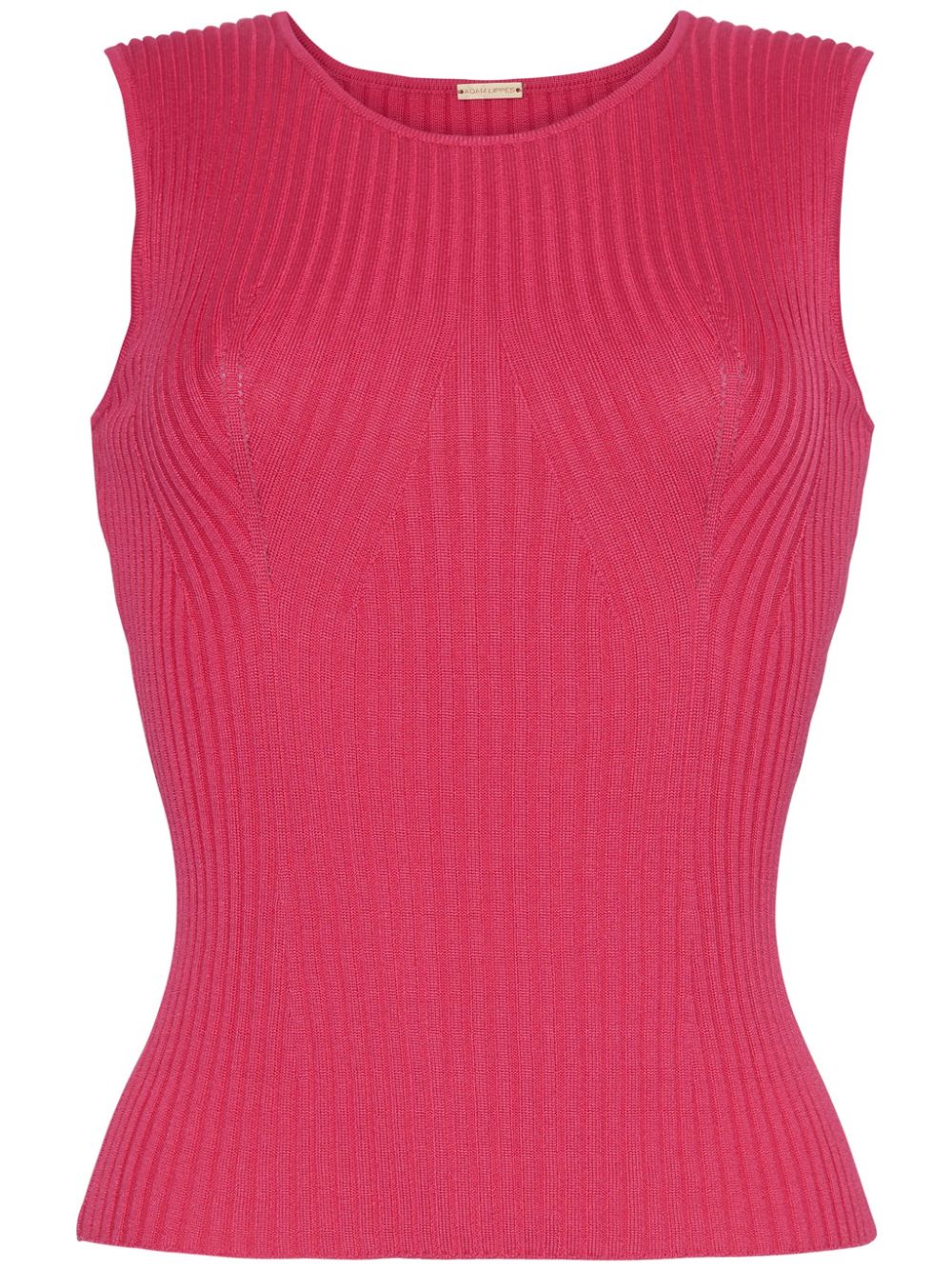 Adam Lippes perforated-embellished ribbed-knit top - Pink von Adam Lippes