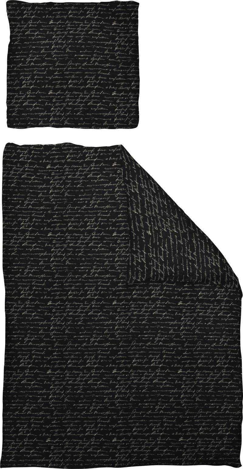 Adam Bettwäsche »Leinenbettwäsche Scribble«, aus Bio-Baumwolle von Adam
