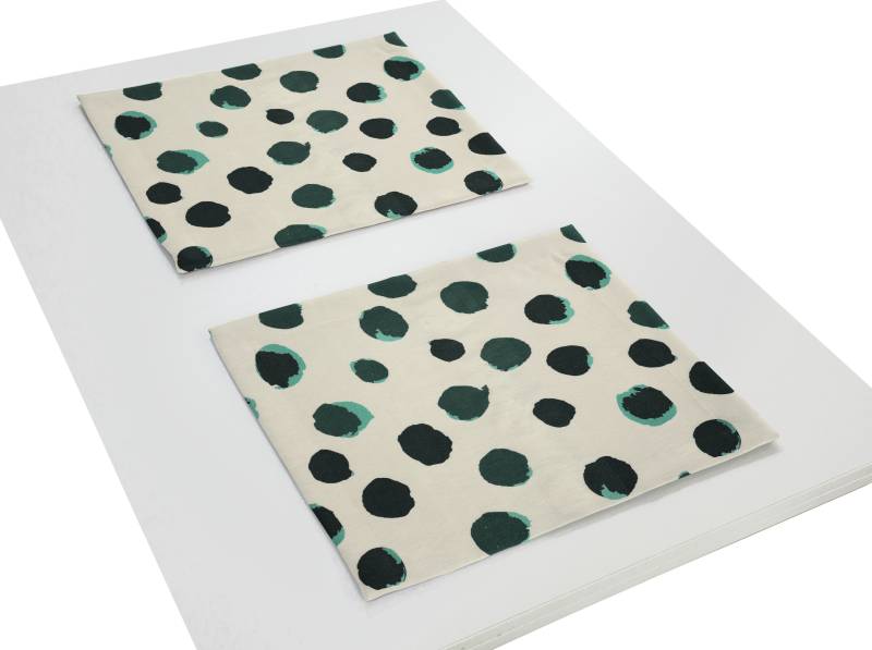 Adam Platzset »Dots«, (2 St.), aus Bio-Baumwolle,Made in Germany von Adam