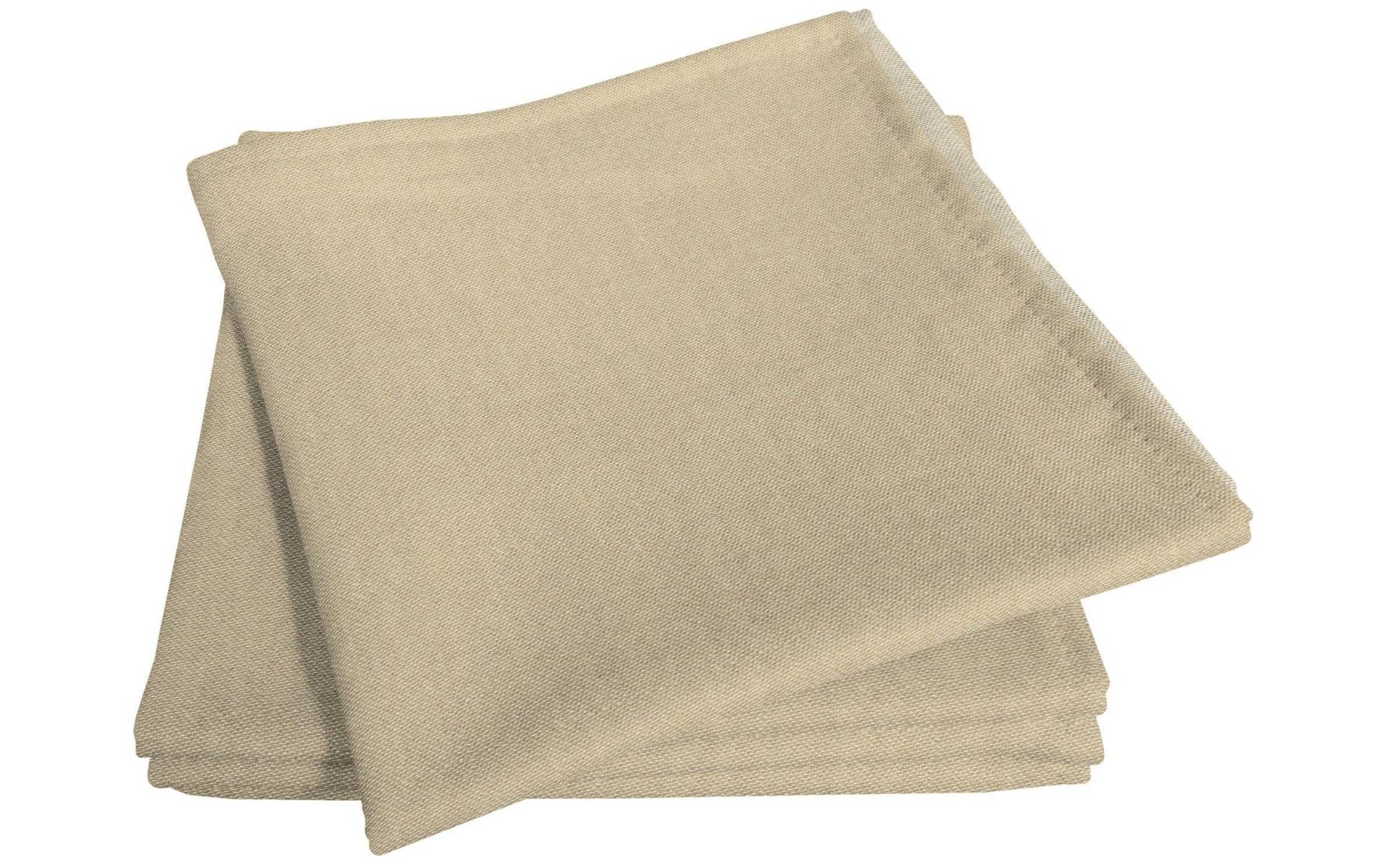 Adam Stoffserviette »Uni Light Collection, Beige, 4 Stück«, (4 St.) von Adam