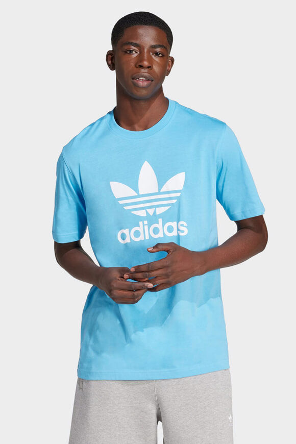 Adidas Originals Adicolor Trefoil T-Shirt | Semi Blue Burst | Herren  | L von Adidas Originals