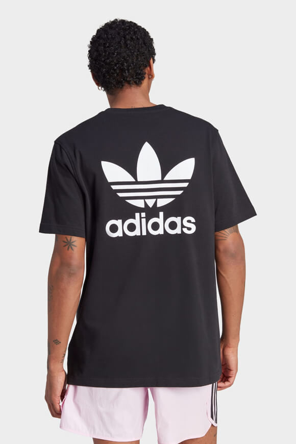 Adidas Originals B + F Trefoil Oversize T-Shirt | Black + White | Herren  | L von Adidas Originals