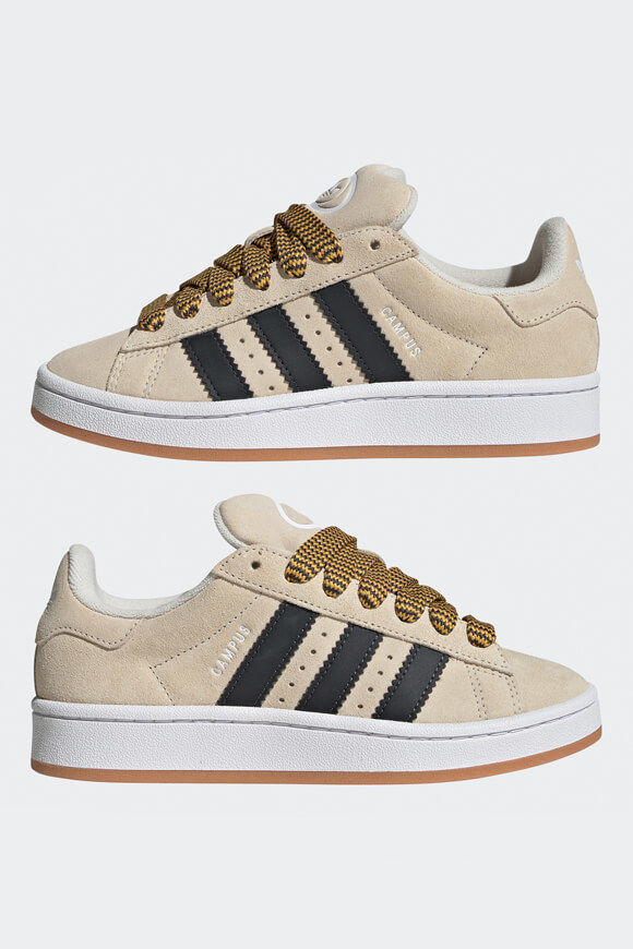 Adidas Originals Campus 00s Sneaker | Wonder White + Carbon + Footwear White | Jungen  | EU35 1/2 von Adidas Originals