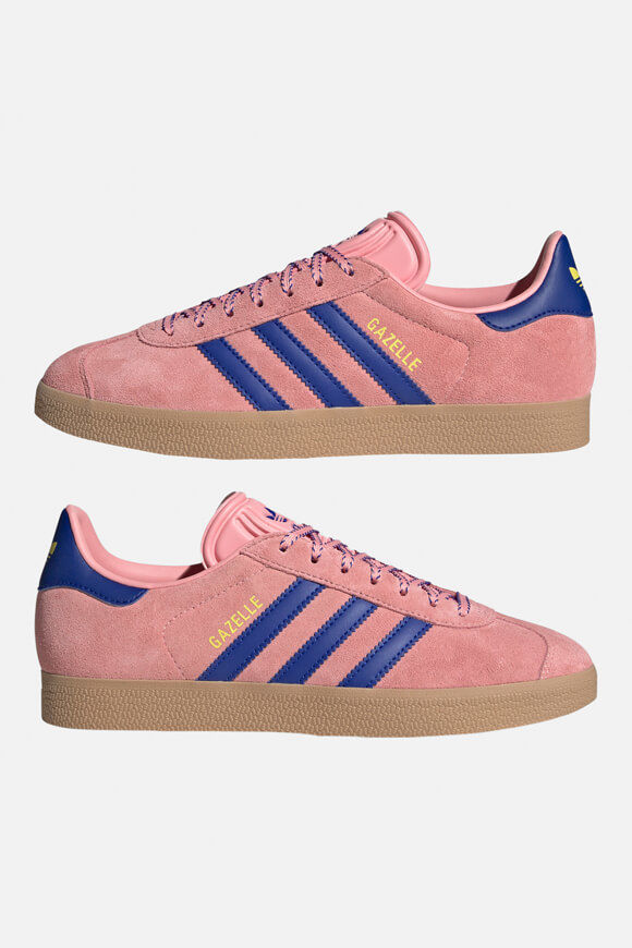Adidas Originals Gazelle Sneaker | Semi Pink Spark + Lucid Blue + Pure Sulfur | Damen  | EU40 von Adidas Originals