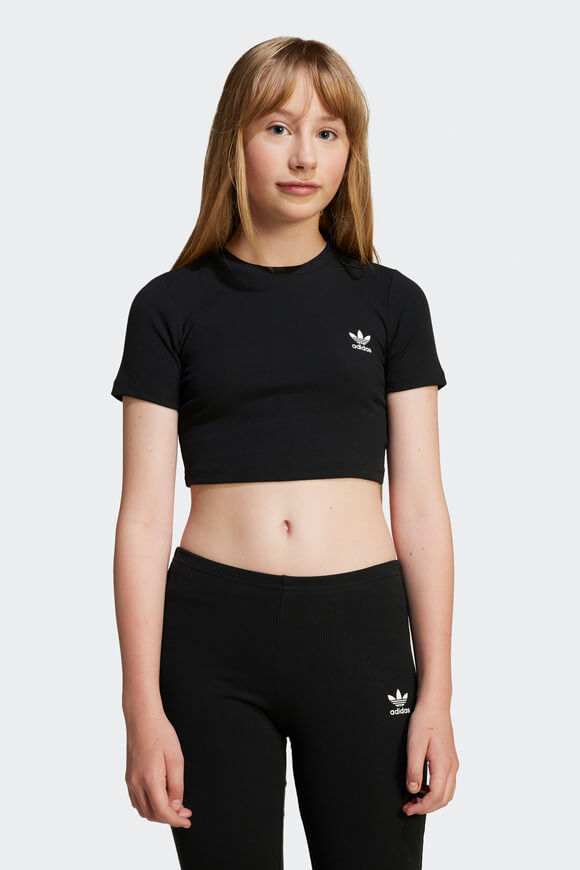 Adidas Originals Geripptes Crop T-Shirt | Black | Mädchen | 164 Adidas Originals Geripptes Crop T-Shirt | Black | Mädchen | 164 von Adidas Originals