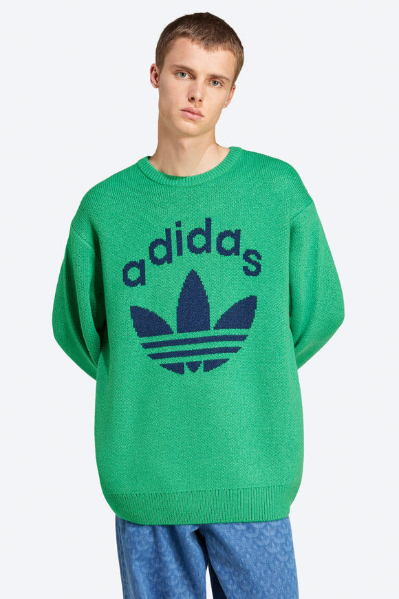 Adidas Originals Strickpullover | Green + Night Indigo | Herren  | L von Adidas Originals