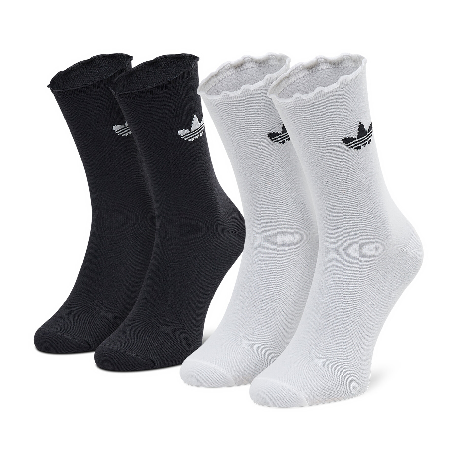 2er-Set hohe Unisex-Socken adidas Ruffle Crw 2Pp HC9532 Schwarz 2er-Set hohe Unisex-Socken adidas Ruffle Crw 2Pp HC9532 Schwarz von Adidas