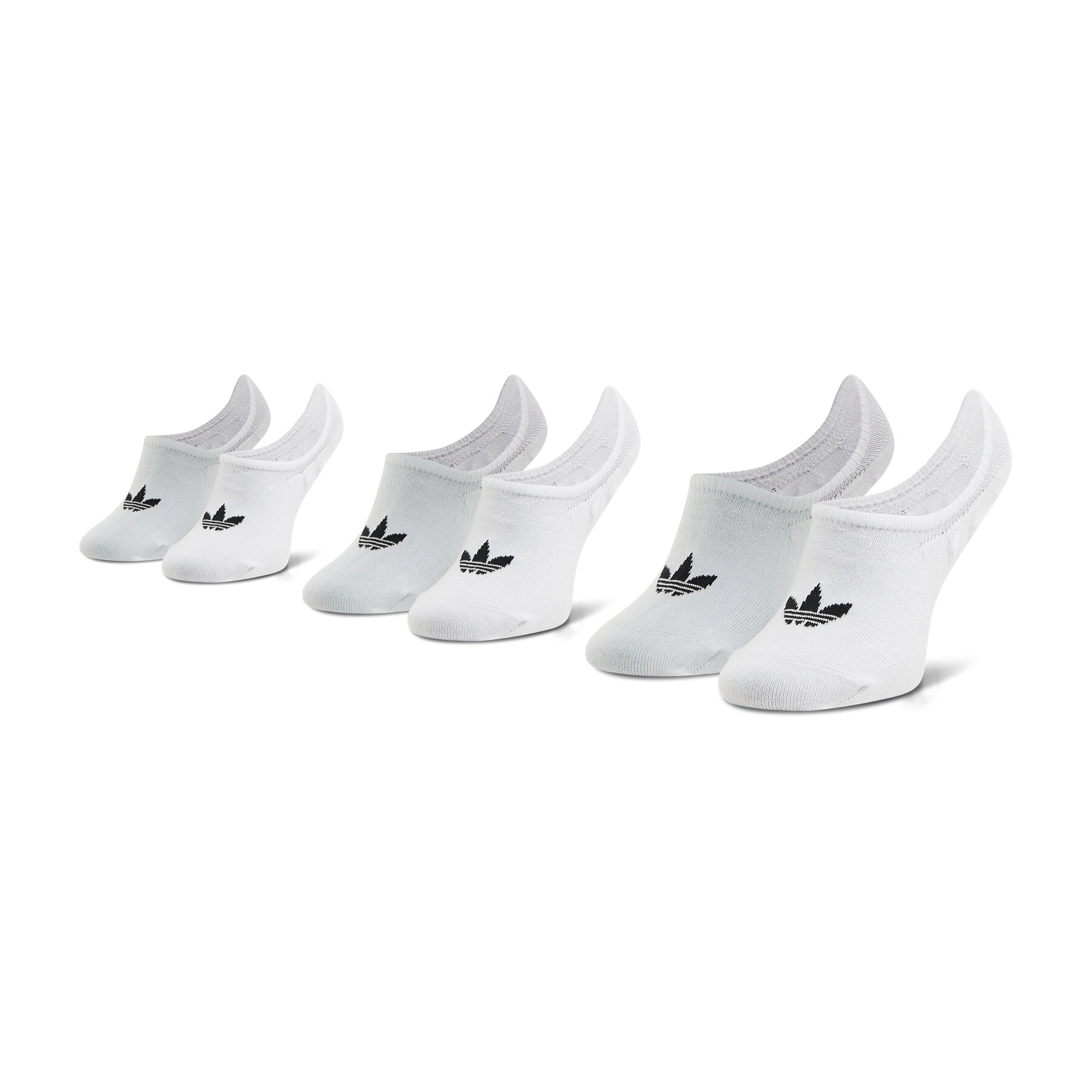 3er-Set Unisex-Sneakersocken adidas No-Show Socks 3P FM0676 Weiß 3er-Set Unisex-Sneakersocken adidas No-Show Socks 3P FM0676 Weiß von Adidas