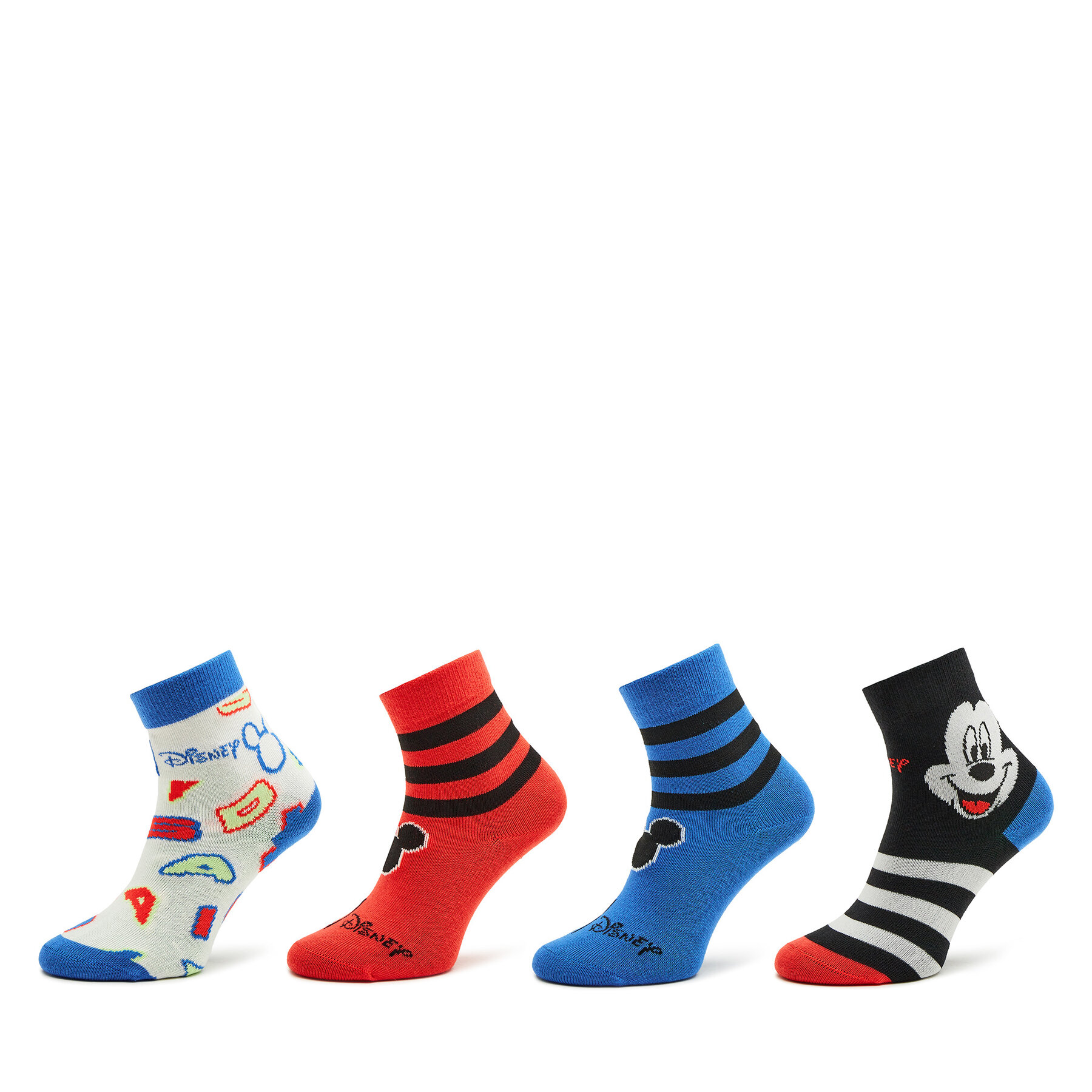 3er-Set hohe Kindersocken adidas Mickey Mouse Crew Socks 3 Pairs IB6776 Black/Broyal/Cwhite von Adidas