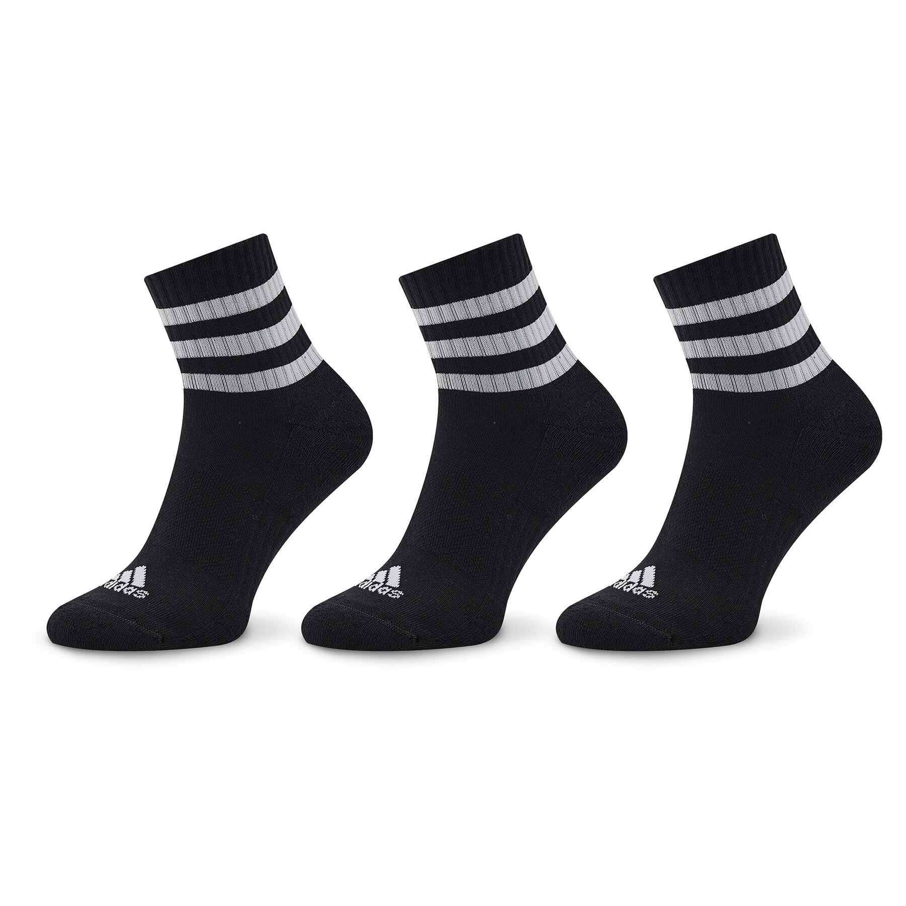 3er-Set hohe Unisex-Socken adidas 3S C Spw Mid 3P IC1317 Black/White von Adidas