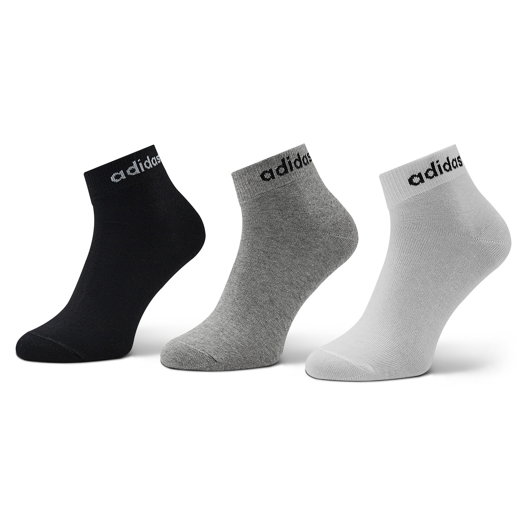 3er-Set hohe Unisex-Socken adidas IC1306 Black/Grey/White von Adidas