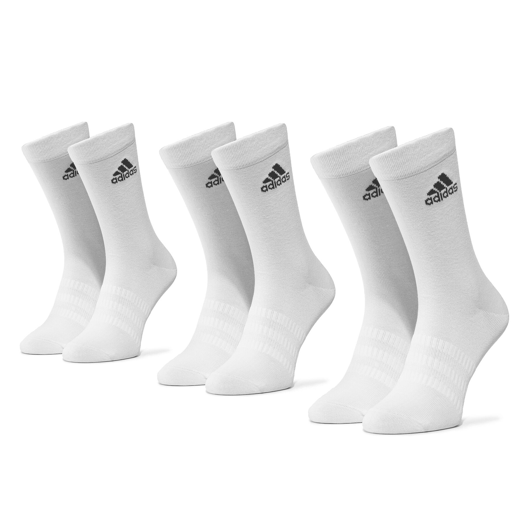 3er-Set hohe Unisex-Socken adidas Light Crew 3Pp DZ9393 White/White/White von Adidas