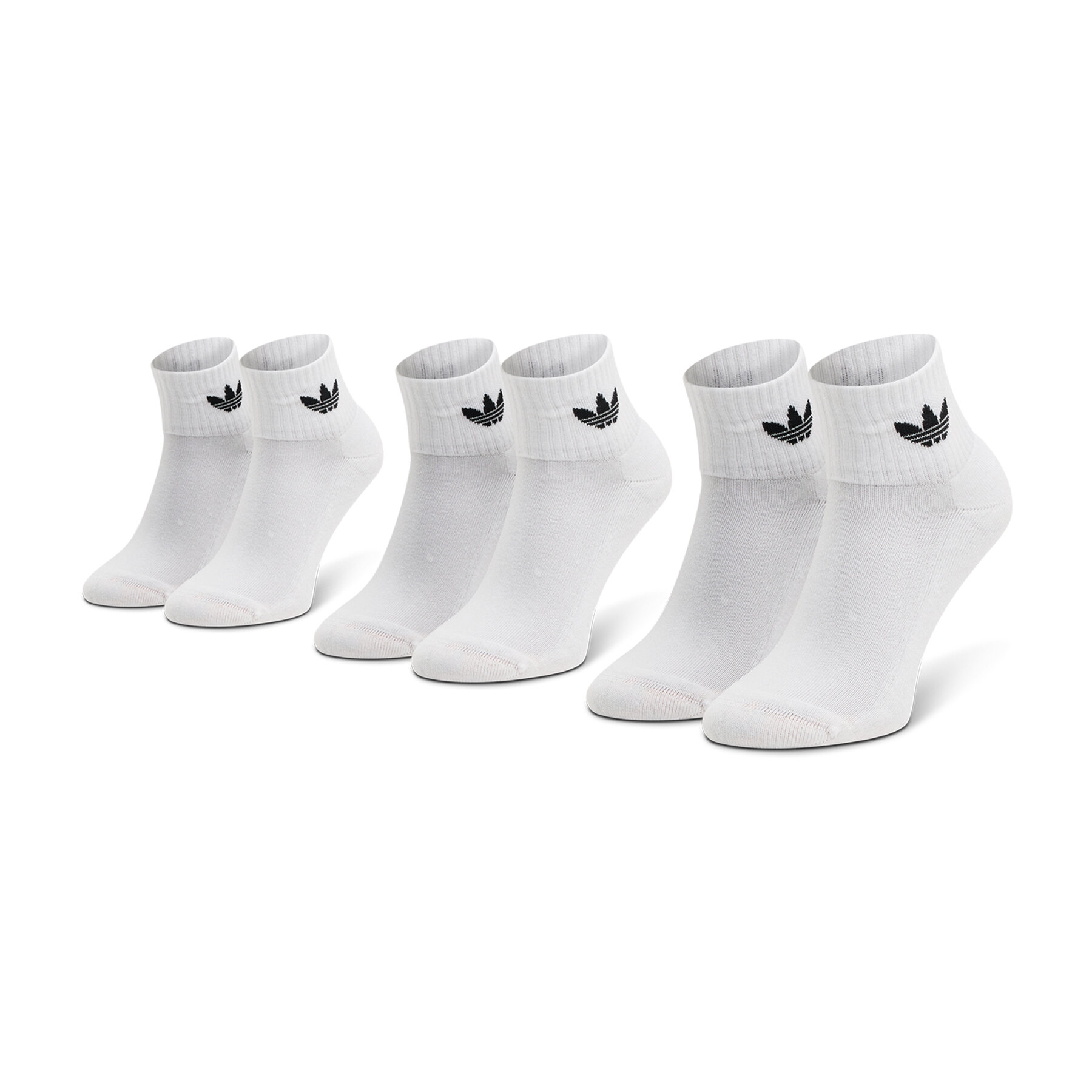 3er-Set hohe Unisex-Socken adidas Mid-Cut Crew FT8529 Weiß 3er-Set hohe Unisex-Socken adidas Mid-Cut Crew FT8529 Weiß von Adidas