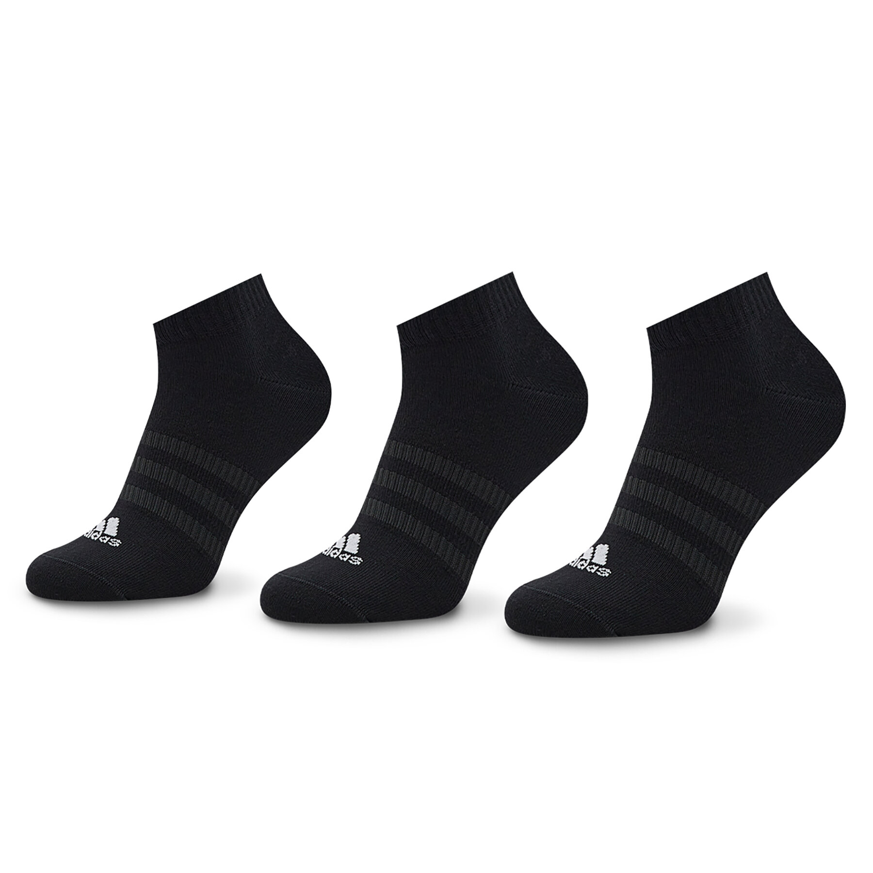 3er-Set niedrige Unisex-Socken adidas Thin And Light IC1336 Black/White von Adidas