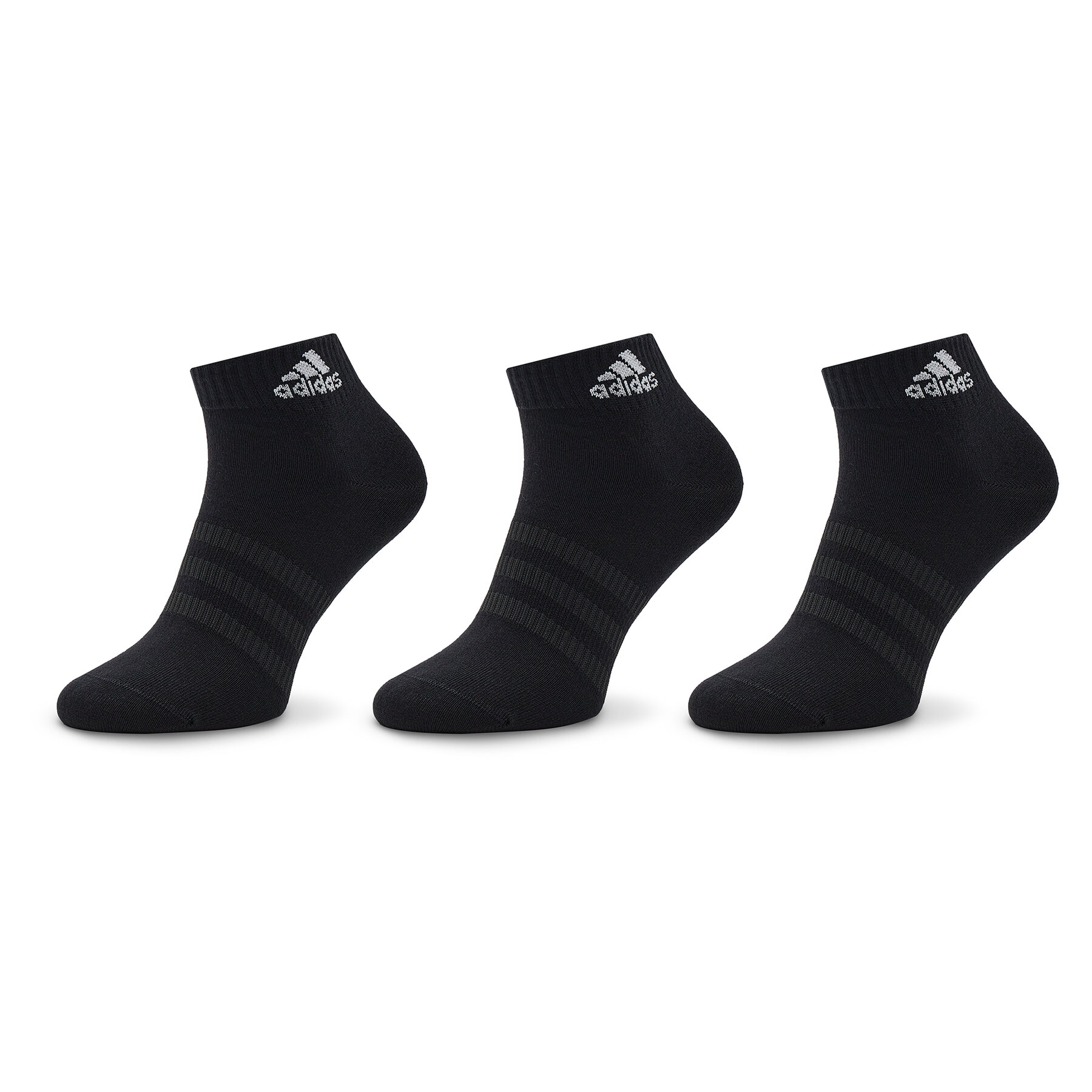 3er-Set niedrige Unisex-Socken adidas Thin and Light Ankle Socks 3 Pairs IC1282 black/white von Adidas