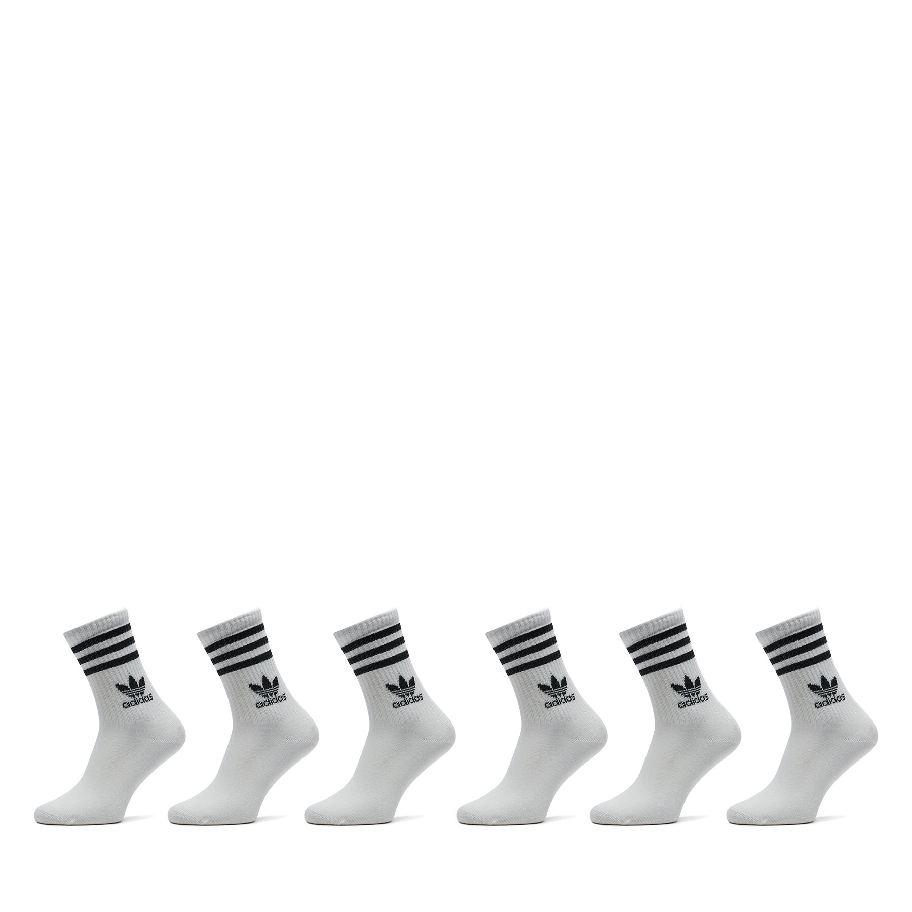 6er-Set hohe Unisex-Socken adidas 3-Stripes JE1828 Weiß 6er-Set hohe Unisex-Socken adidas 3-Stripes JE1828 Weiß von Adidas
