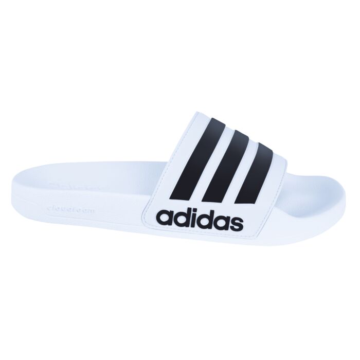 Adidas Adilette Damen und Herren weiss-schwarz, 44 von Adidas