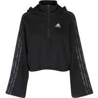 ADIDAS Damen Hoodie Floral Graphics 3-Streifen schwarz | L von Adidas