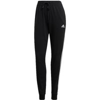 ADIDAS Damen Jogginghose 3-Streifen schwarz | L (kurz) von Adidas