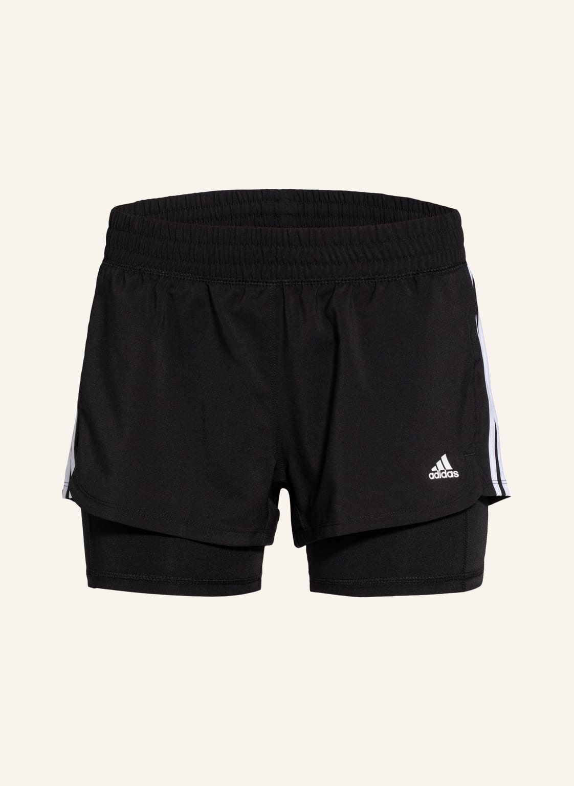 Adidas 2-In-1-Shorts Pacer schwarz von Adidas