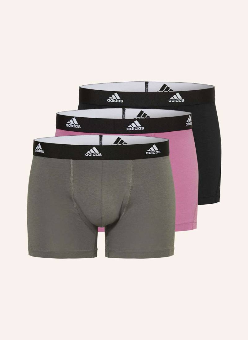 Adidas 3er-Pack Boxershorts Active Flex Cotton grau von Adidas