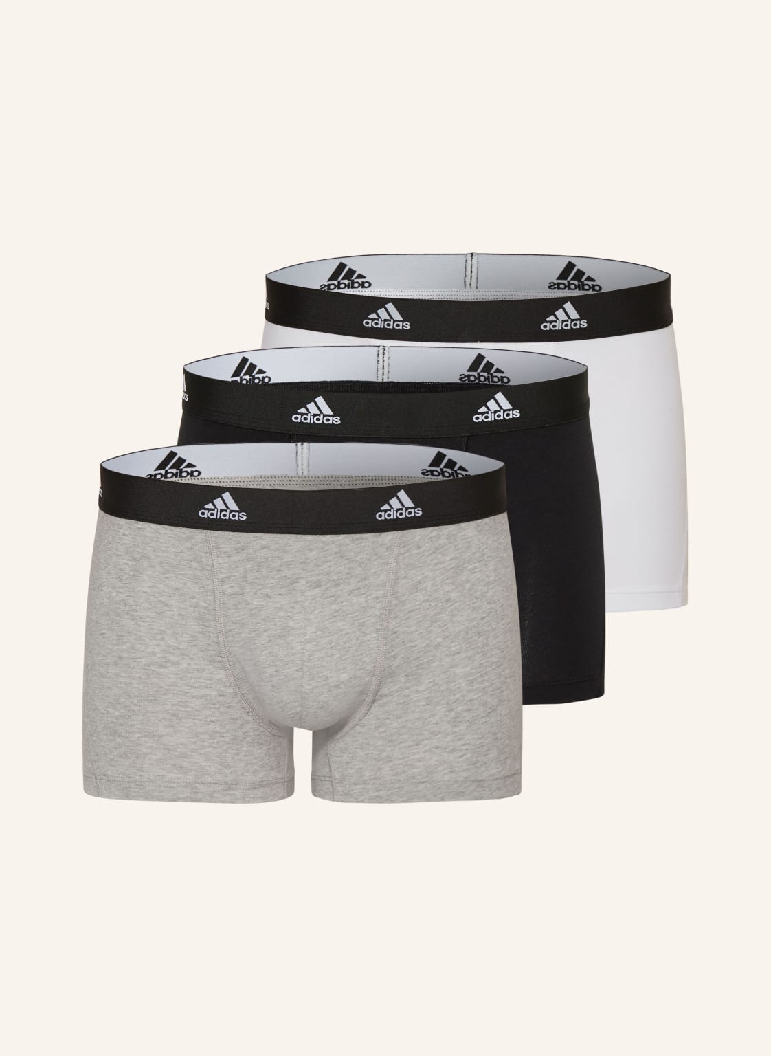 Adidas 3er-Pack Boxershorts Active Flex Cotton schwarz von Adidas