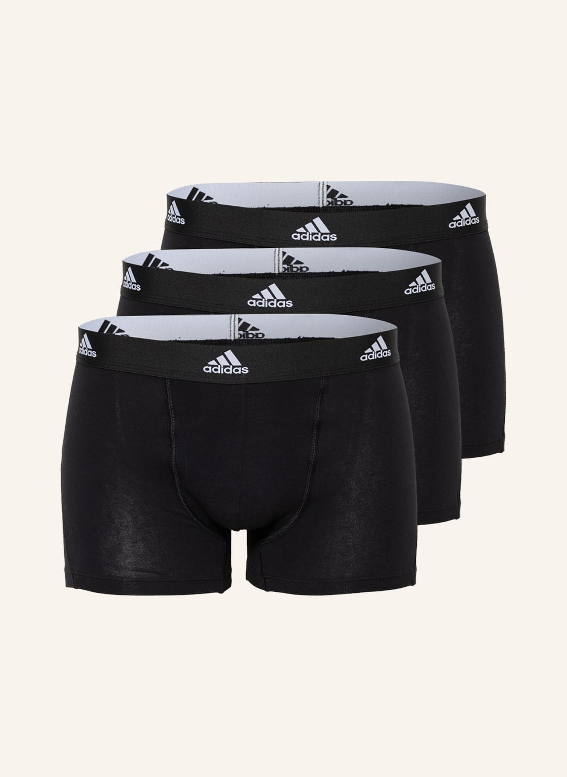 Adidas 3er-Pack Boxershorts Active Flex Cotton schwarz von Adidas