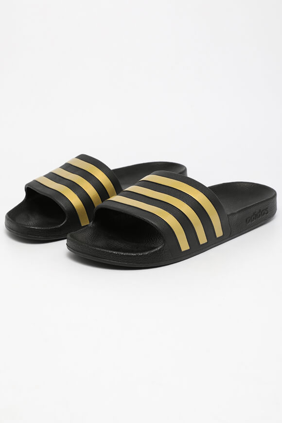 Adidas Adilette Aqua Pantoletten | Core Schwarz + Goldfarbe | Herren | 7 Adidas Adilette Aqua Pantoletten | Core Schwarz + Goldfarbe | Herren | 7 von Adidas