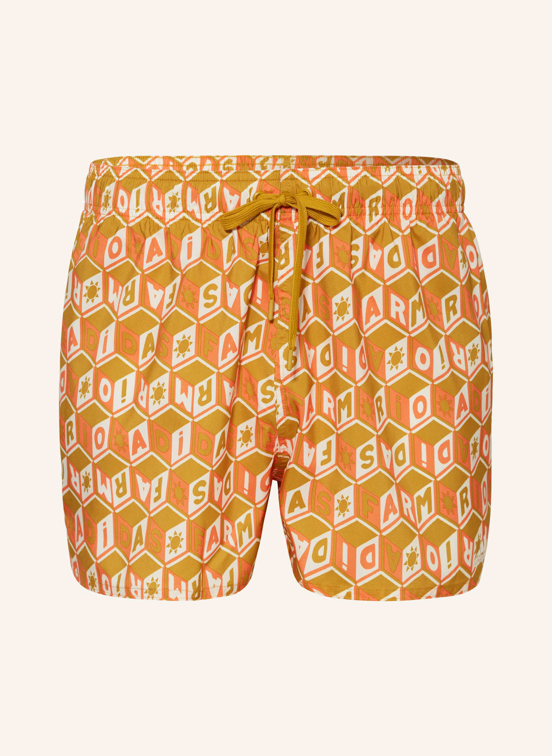 Adidas Badeshorts Farm 3-Stripes Clx orange von Adidas